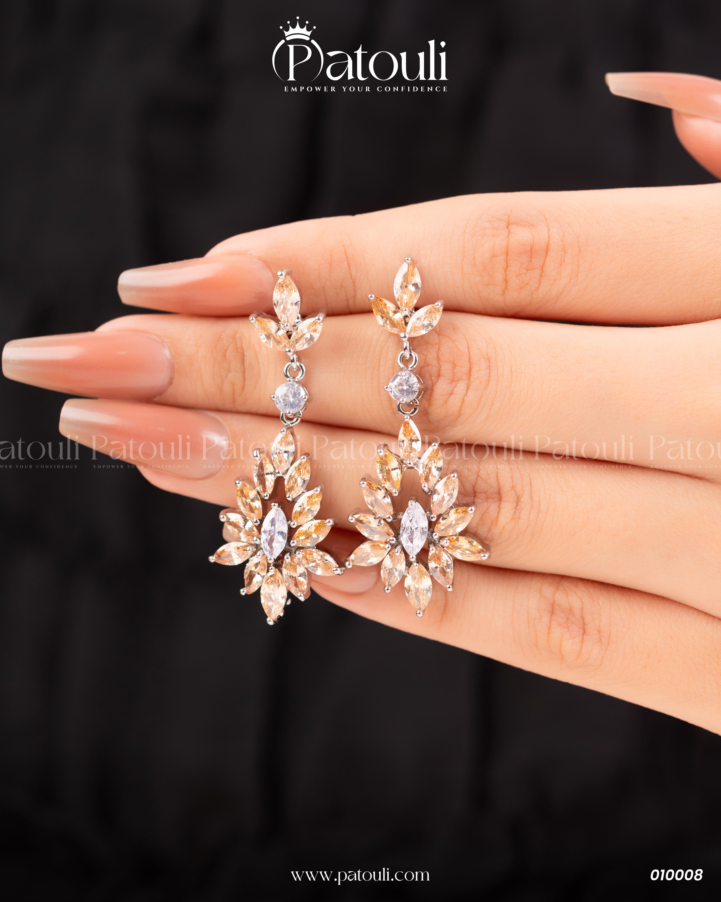 Rose Gold Crystal Shiny