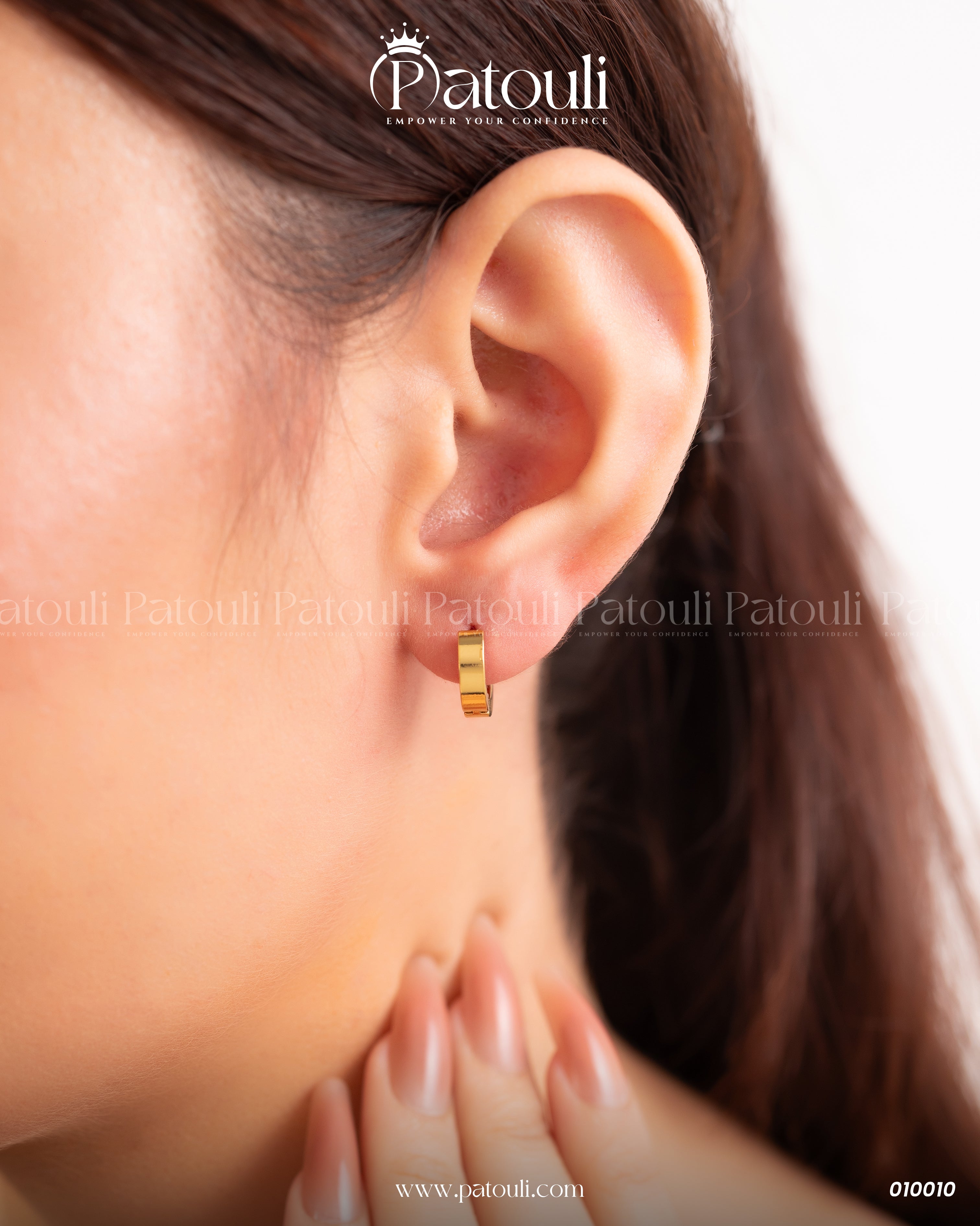 Simple Unique Metallic small Round Earings