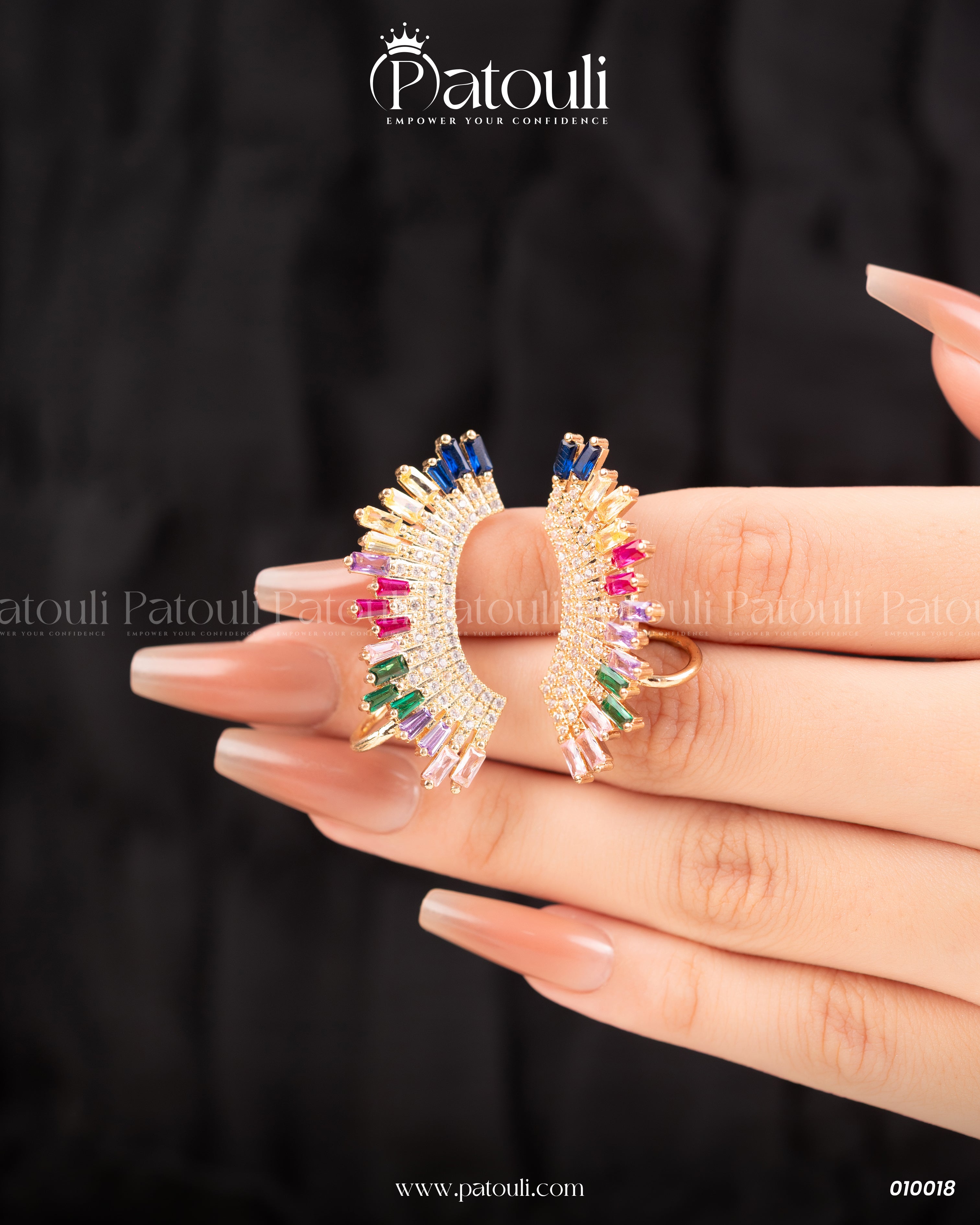 Classic Party Wear Multicolor Studs