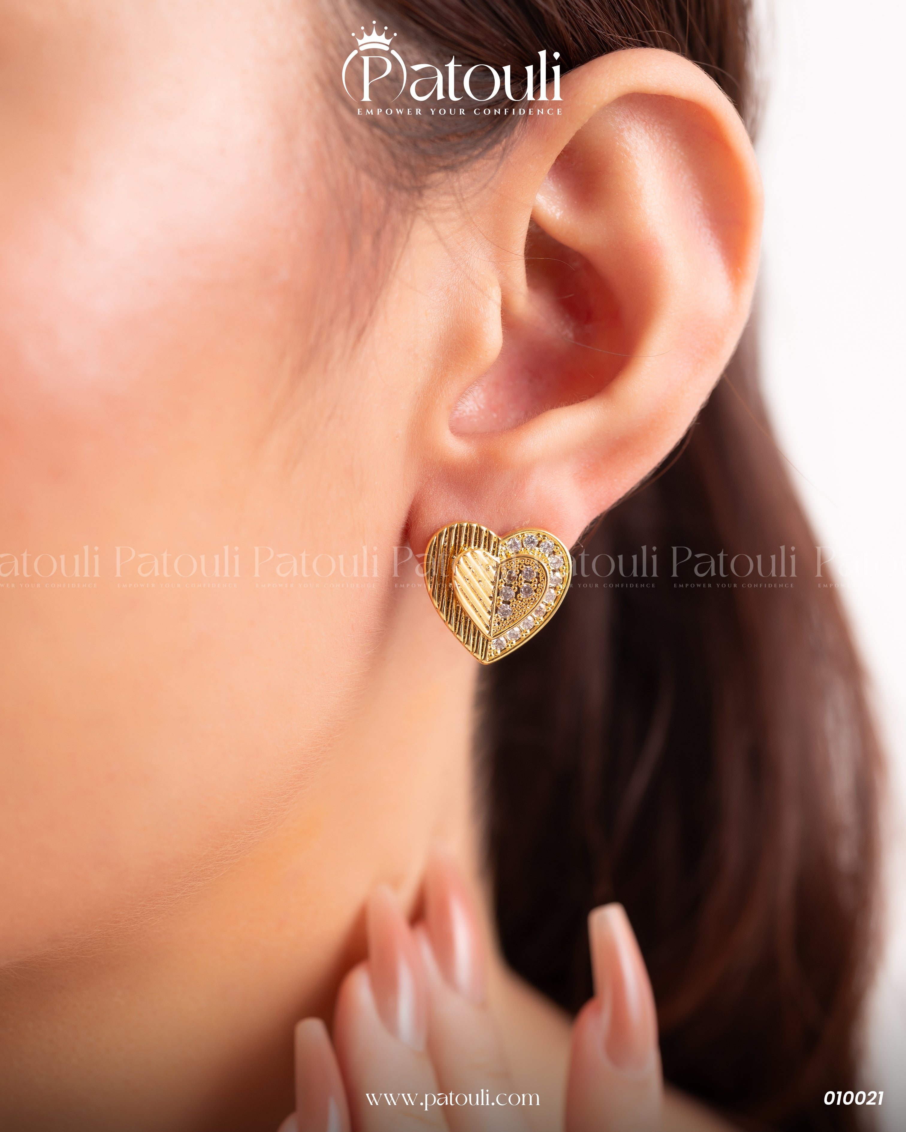 Double Heart Cute Golden Tops