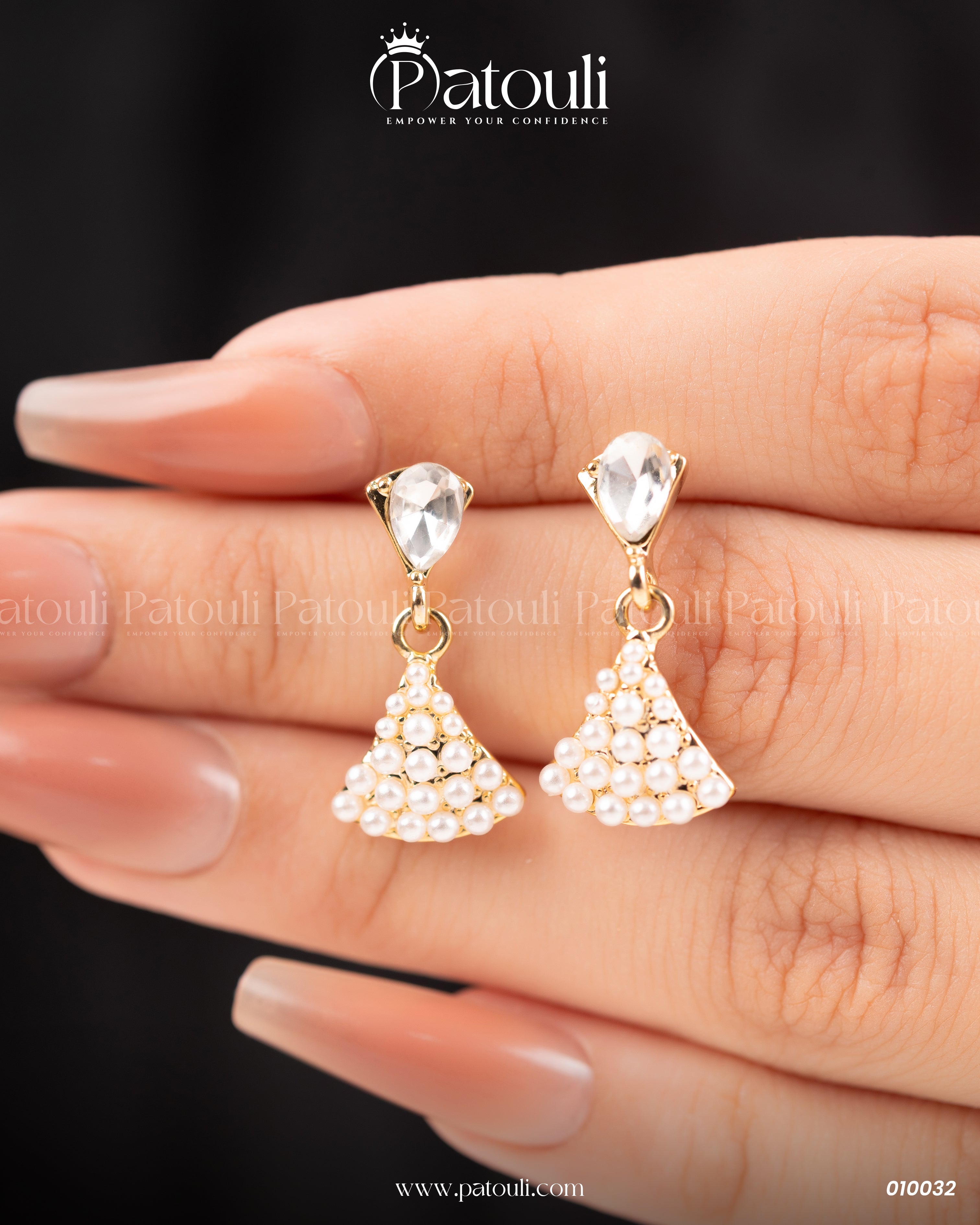 Elegant White And Golden Tops