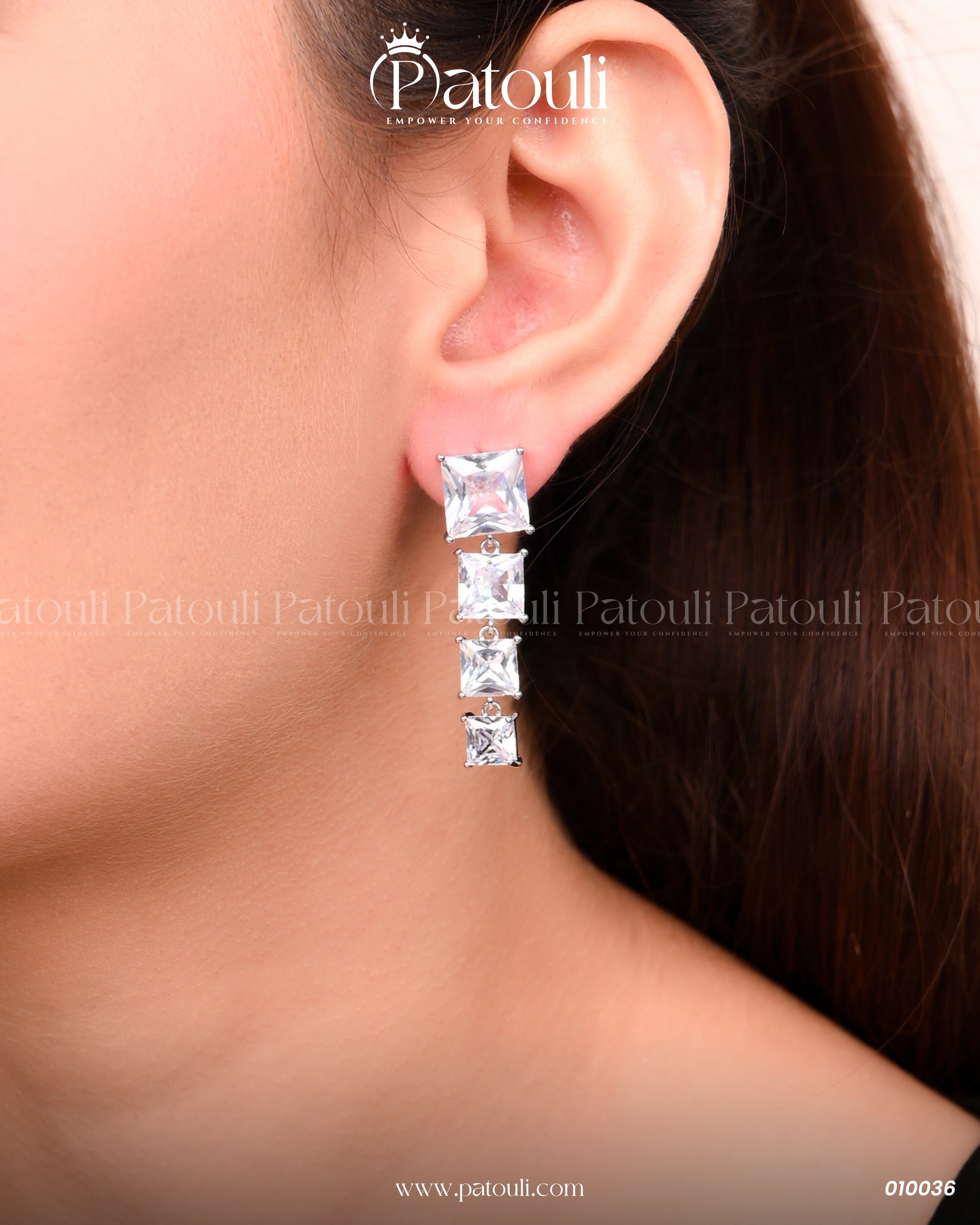Elegant Crystal Stones Earrings
