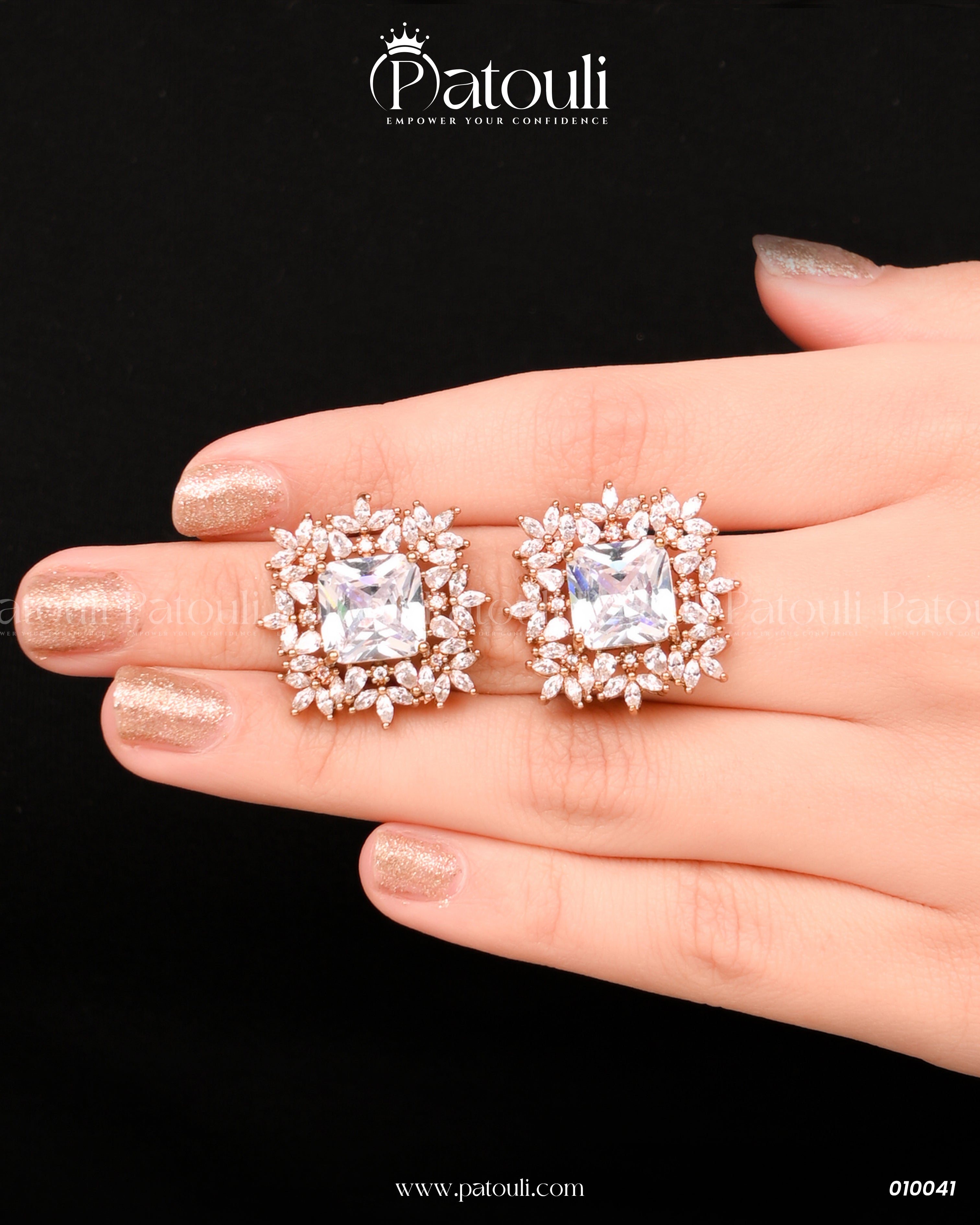 The Velora Shine Studs