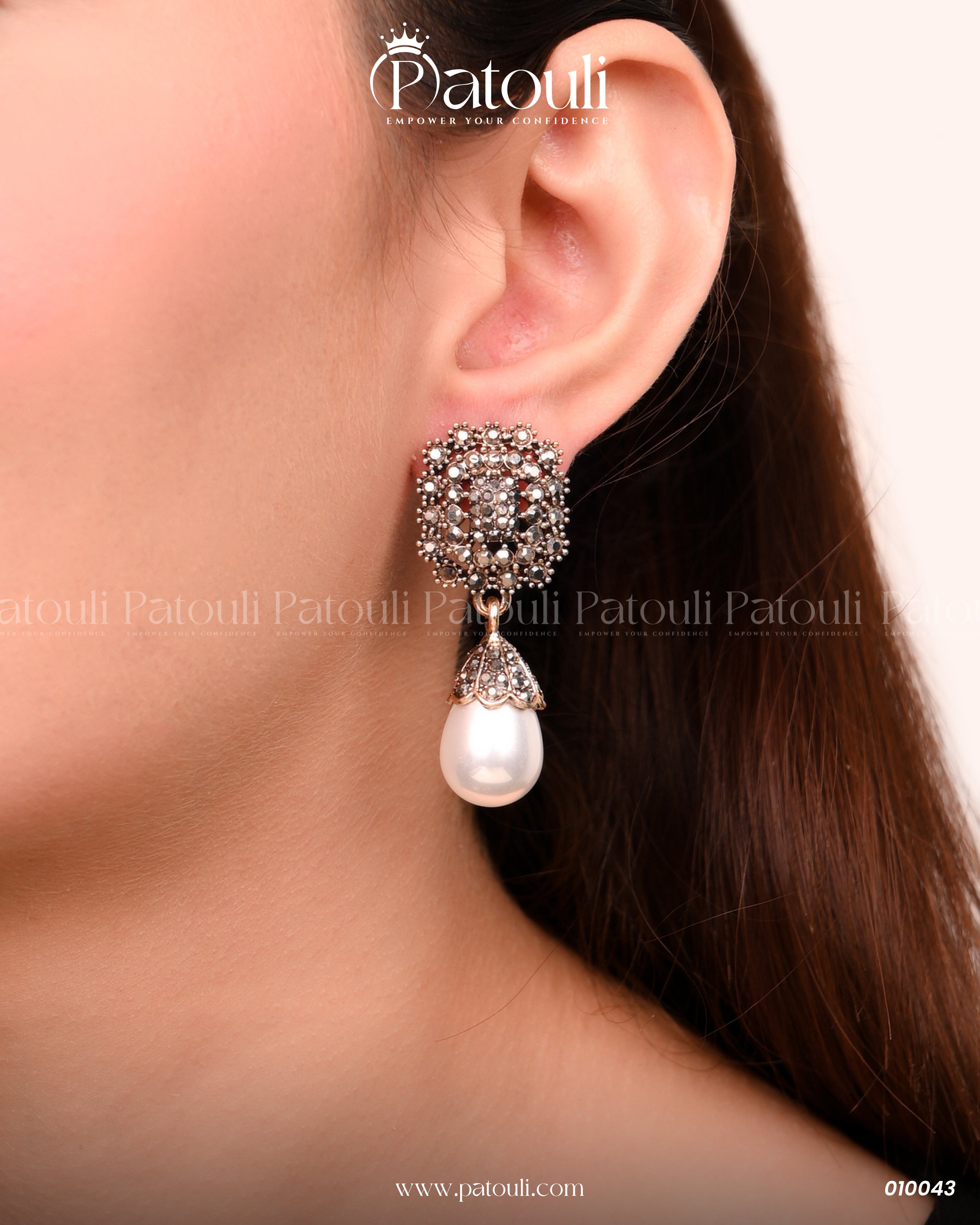 The Sparkle Pearl Hoops
