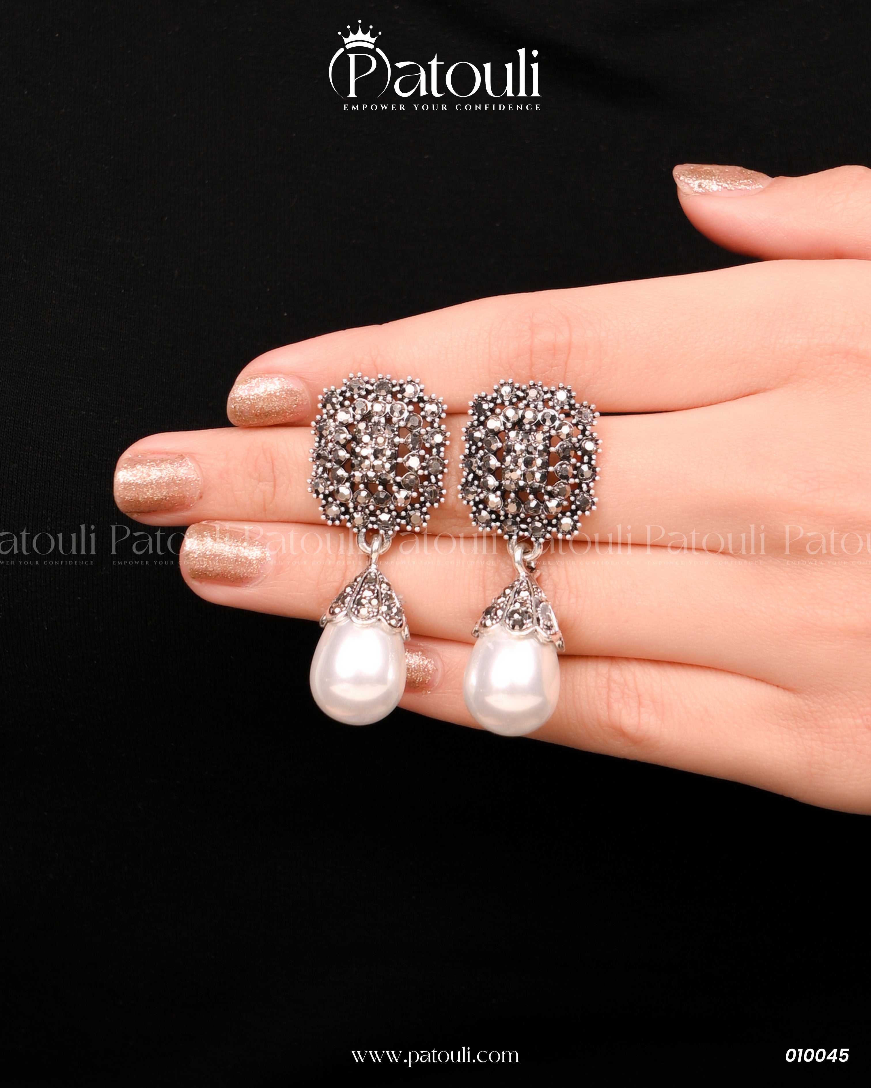 The Petal Pearl Hoops