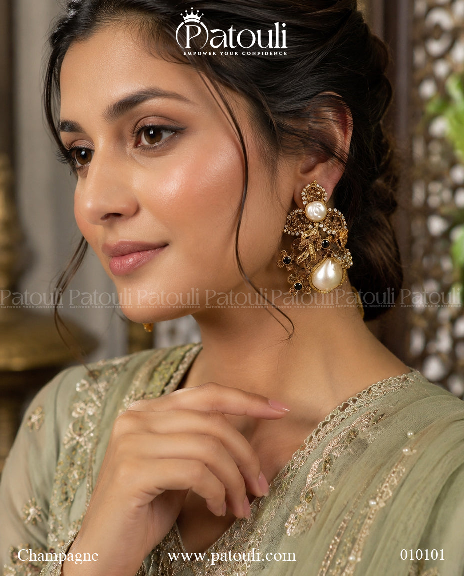 The Verona Pearl Drop Earring