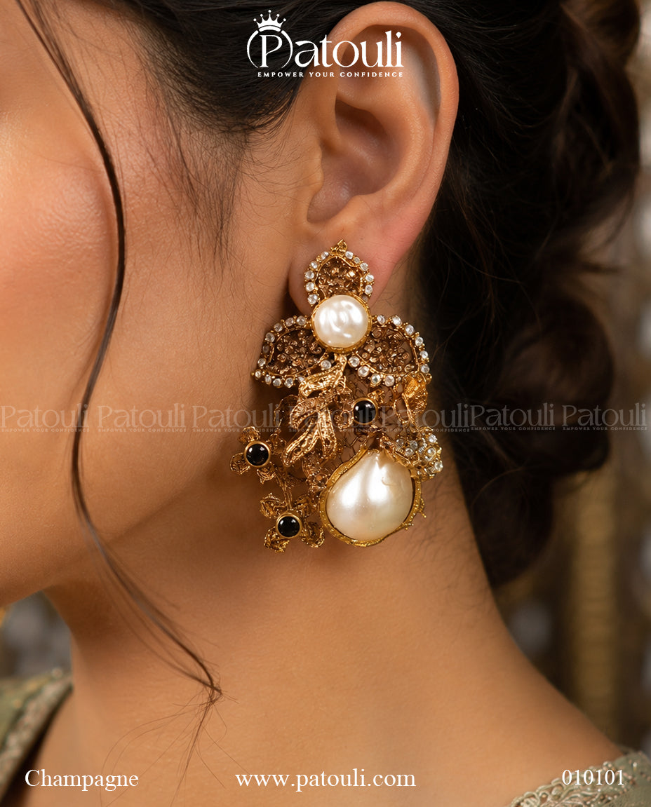 The Verona Pearl Drop Earring