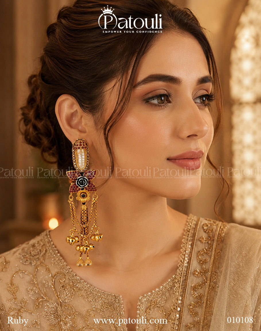 Kashmiri Gulab Earring