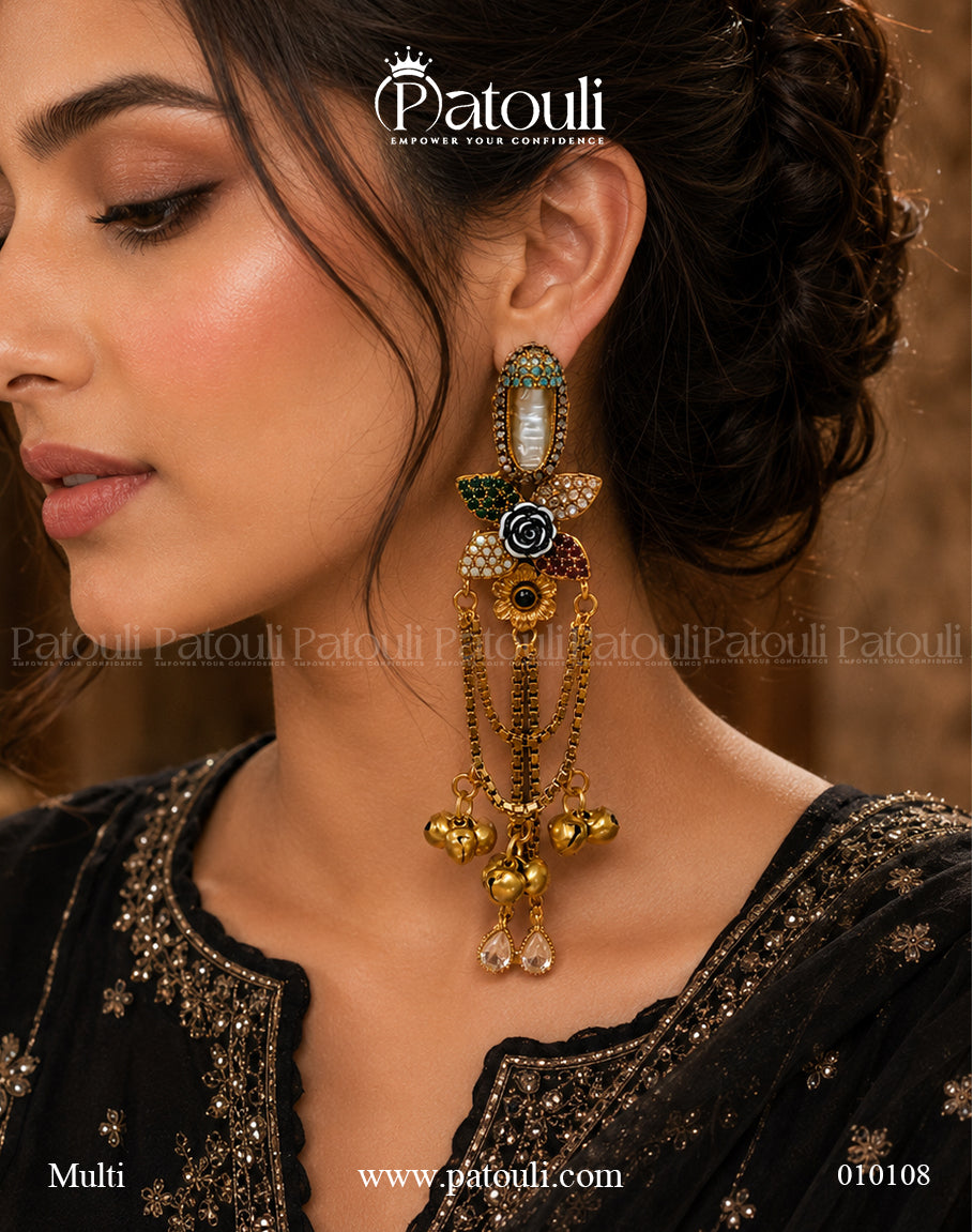 Kashmiri Gulab Earring