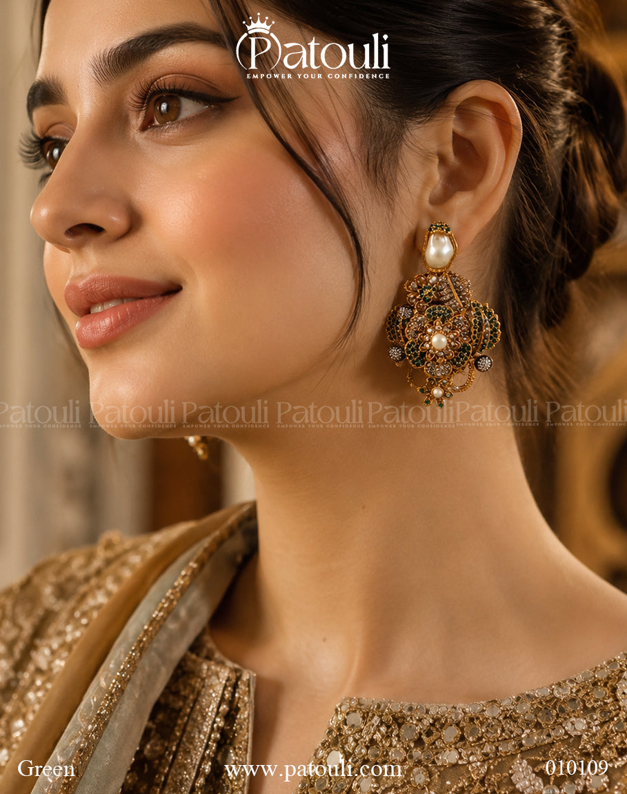 Chunky Statement Flower Earrings