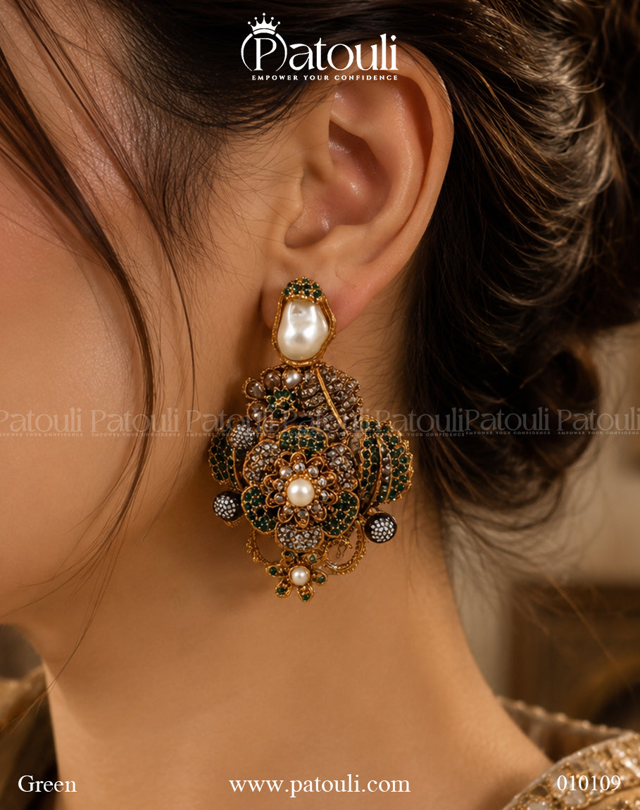 Chunky Statement Flower Earrings