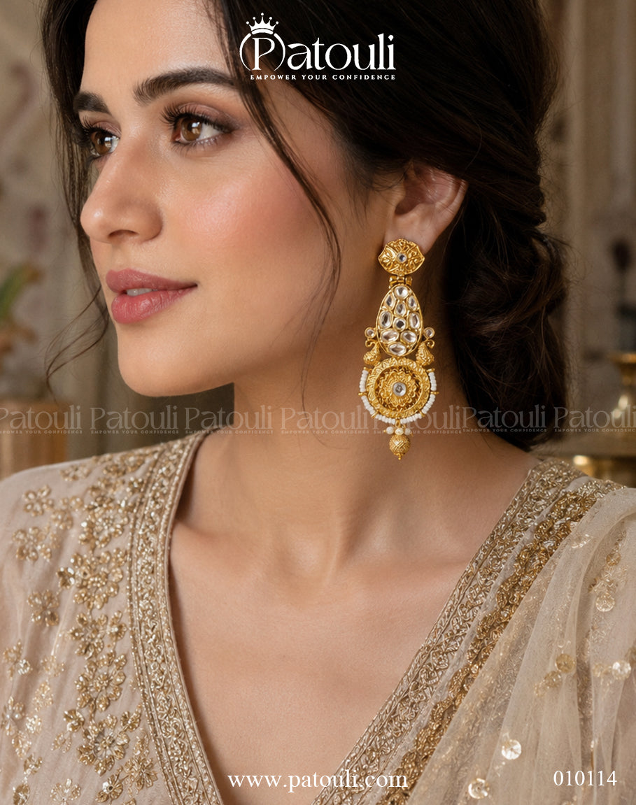 Designer Festival Kundan Earrings