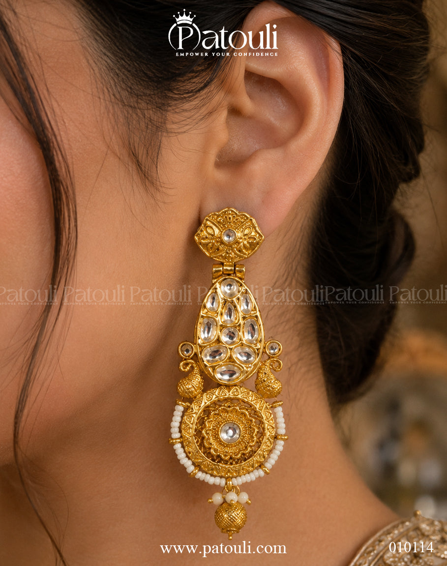 Designer Festival Kundan Earrings