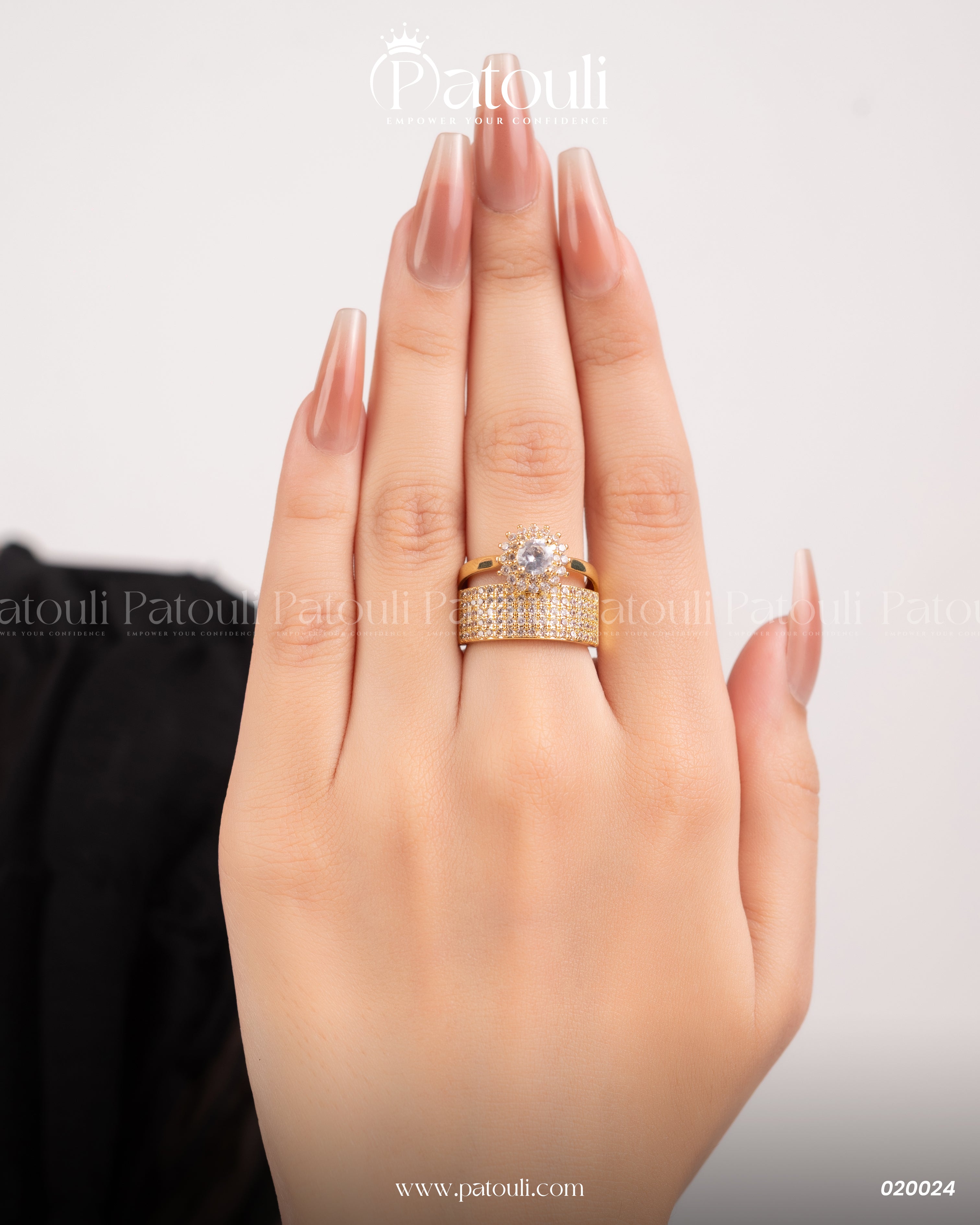 Luxe Golden Engagement Ring