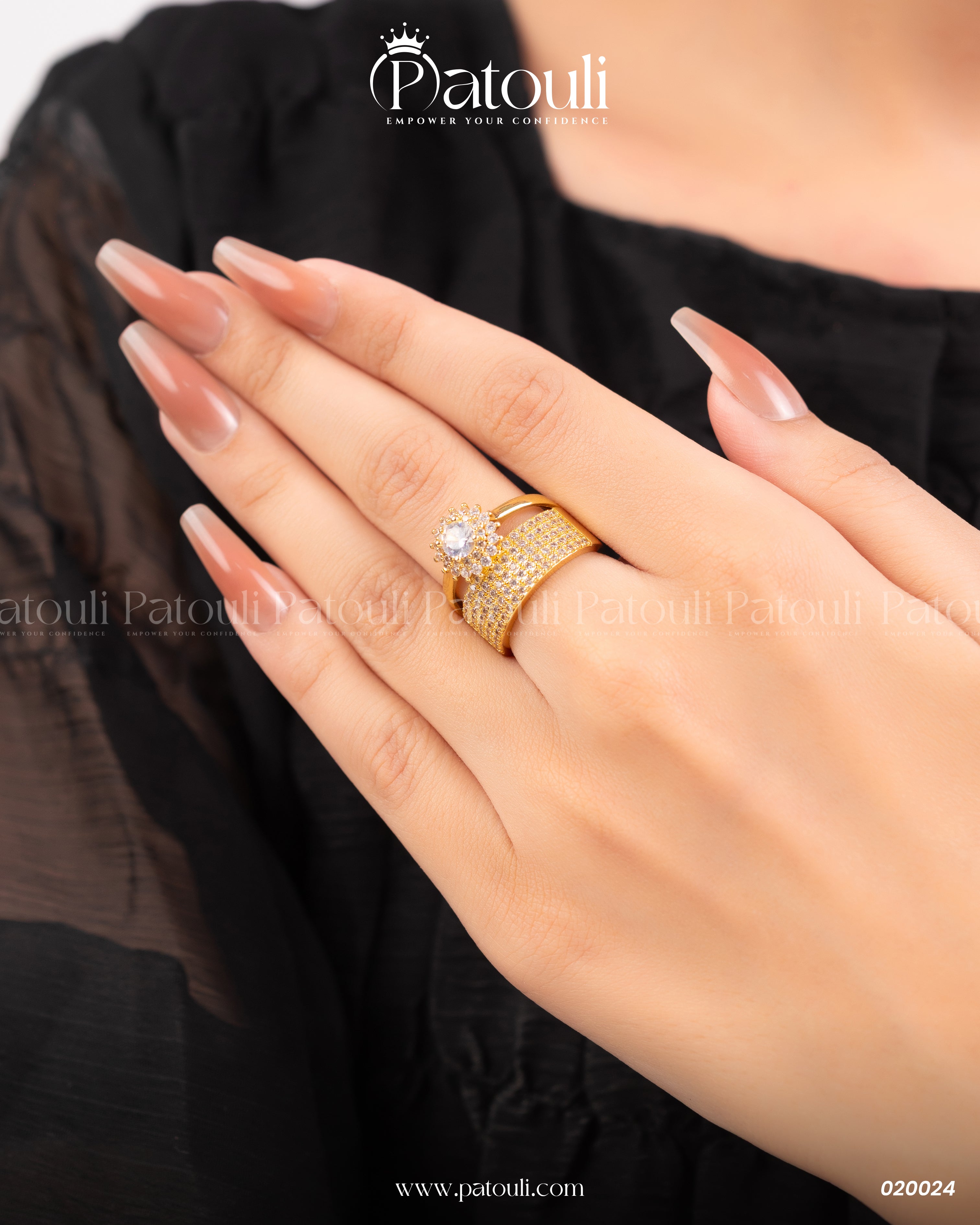 Luxe Golden Engagement Ring