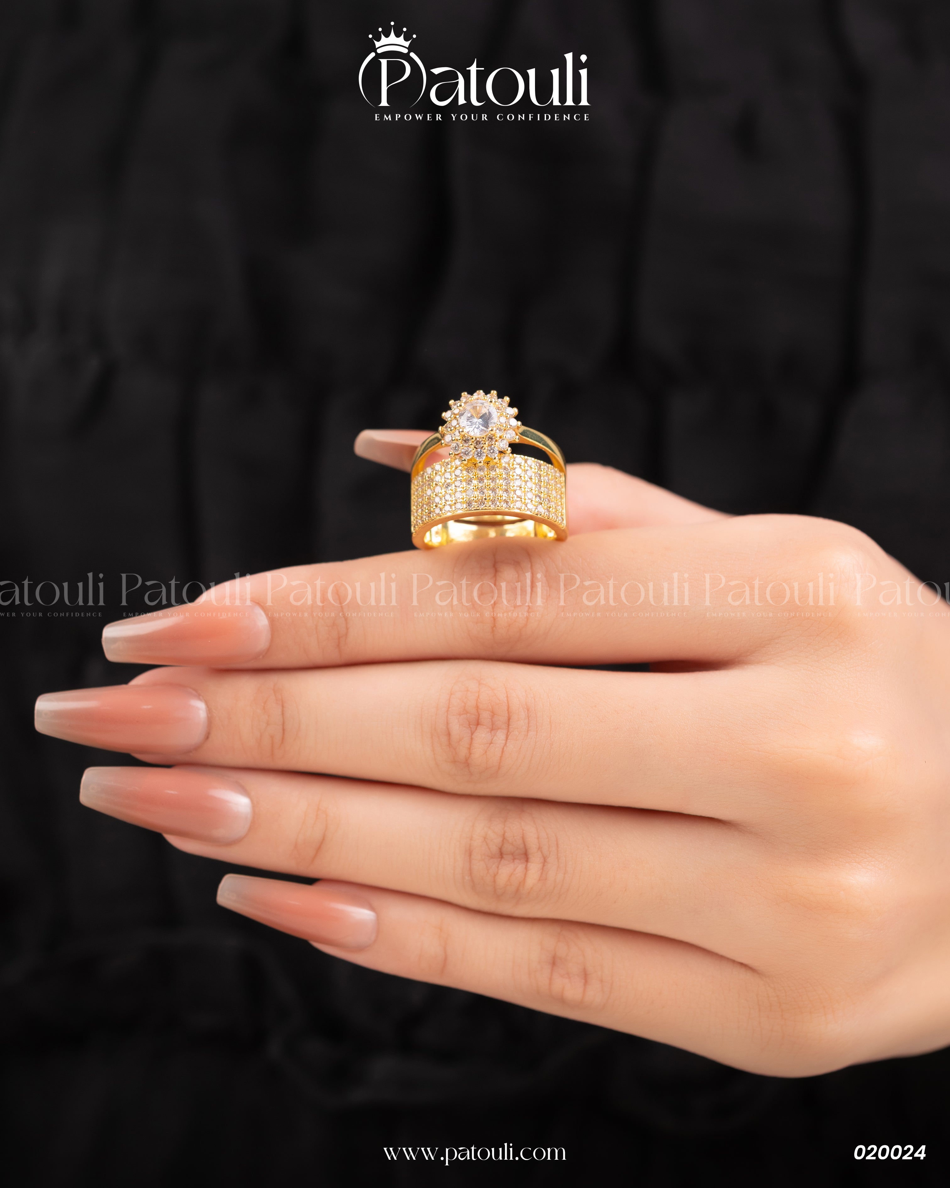 Luxe Golden Engagement Ring