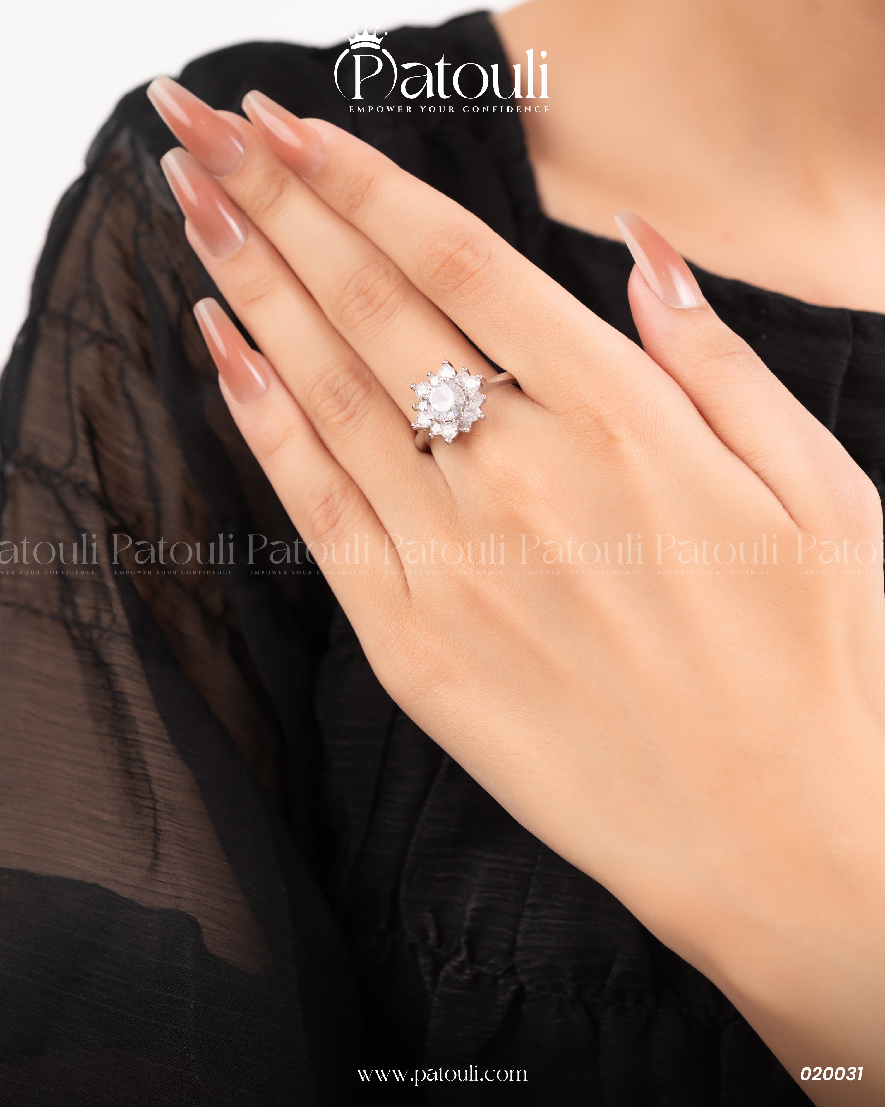 Oval Zirconia Silver Sterling