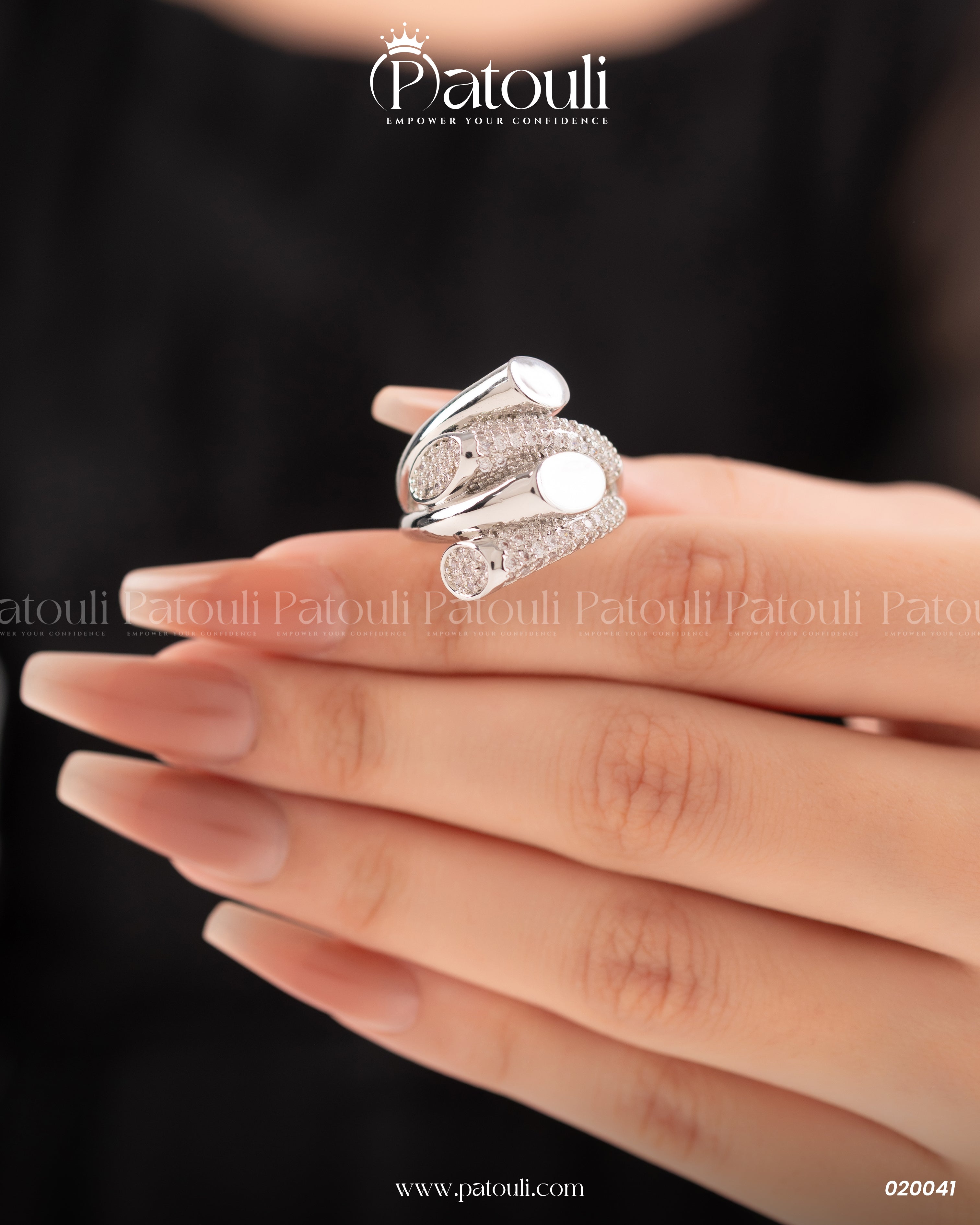 Modern Classic Solitaire Silver Ring