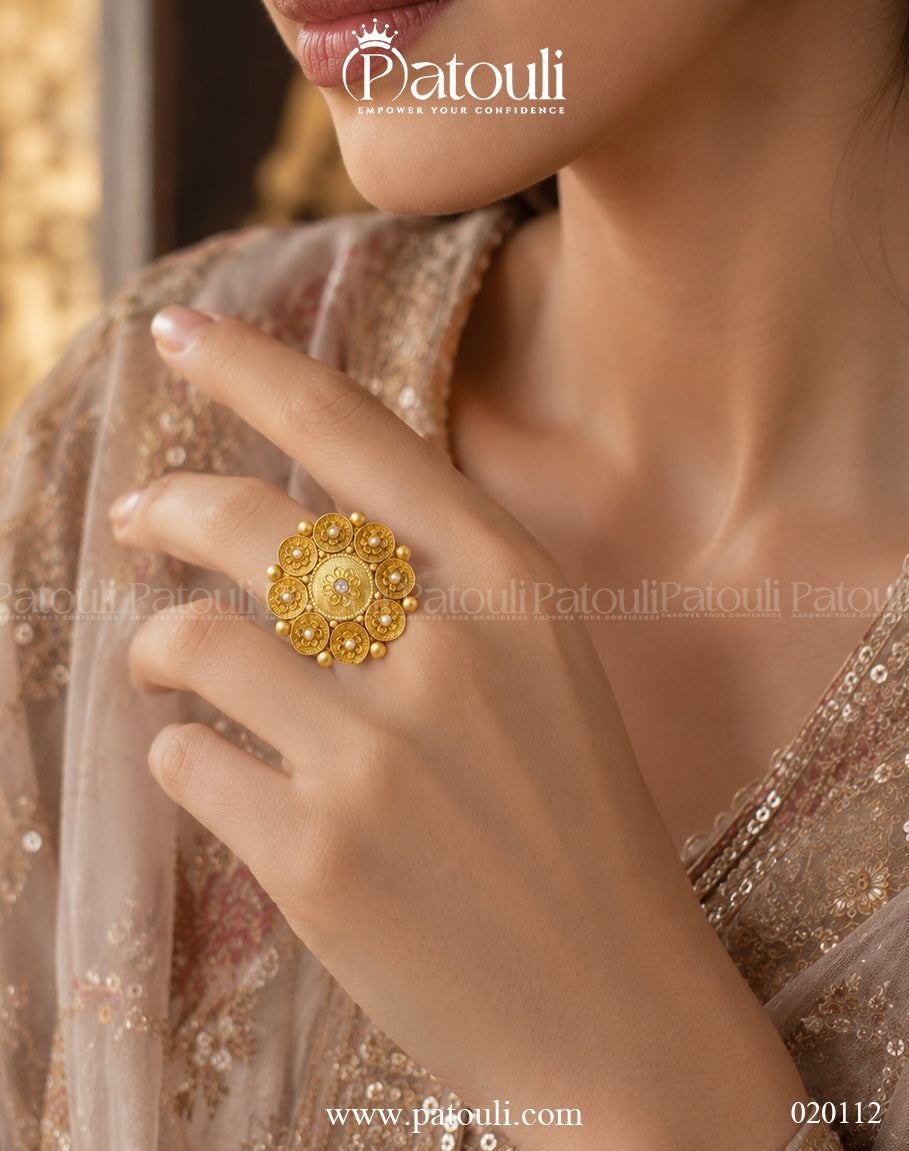 Chand Mahal Rajwadi Ring Adjustable