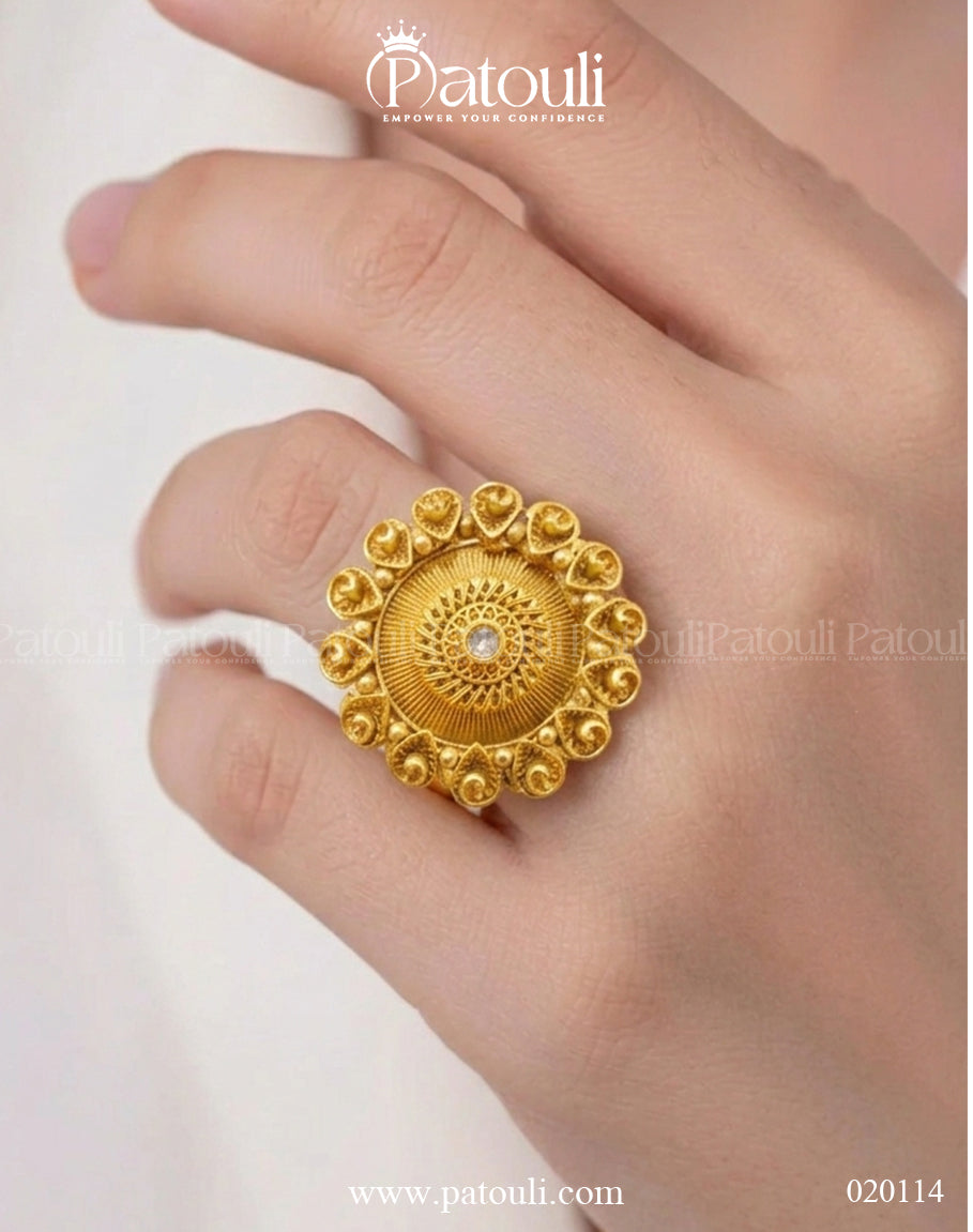Dilruba Rajwadi Ring Adjustable