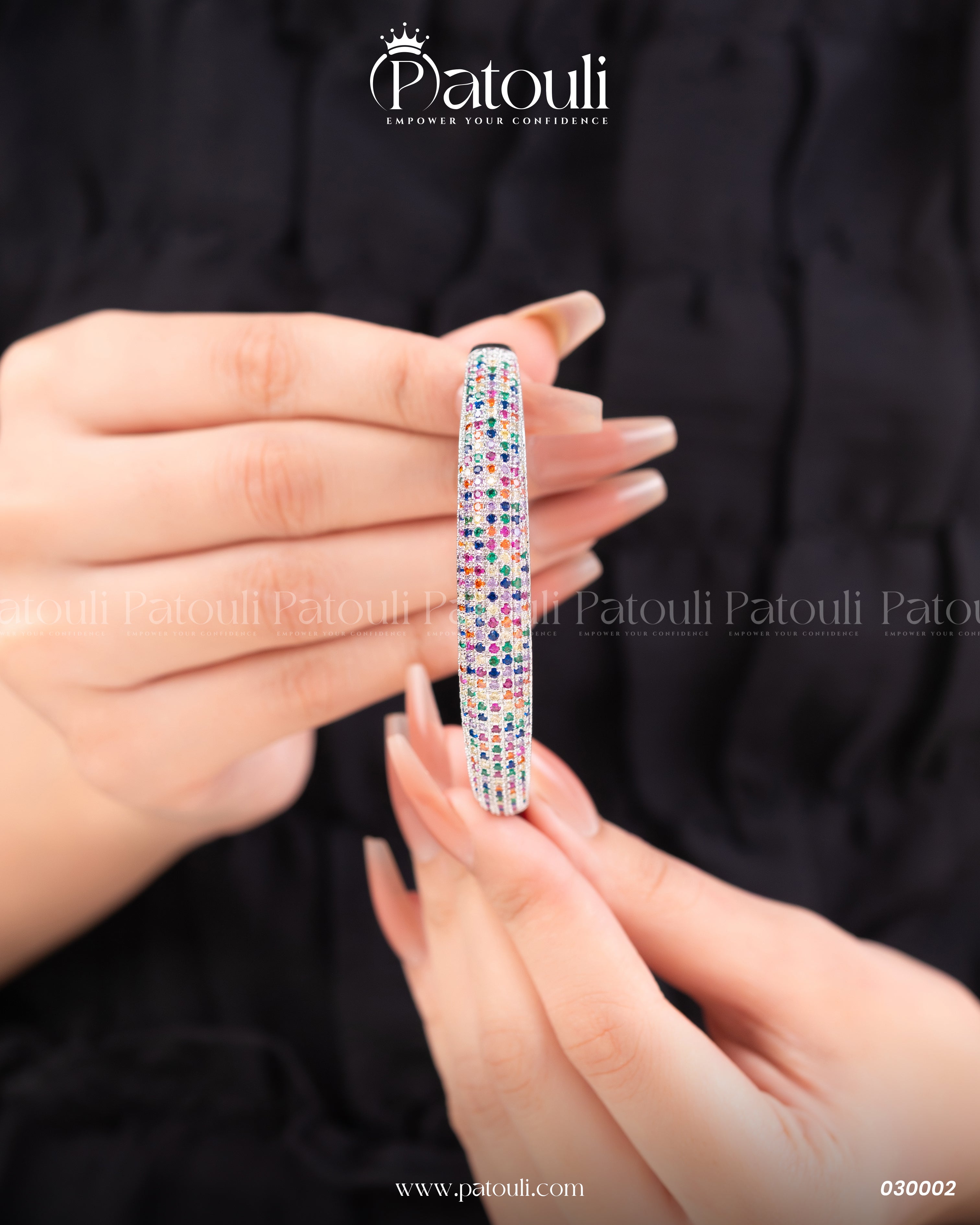 Sparkling Multicolor Bangles