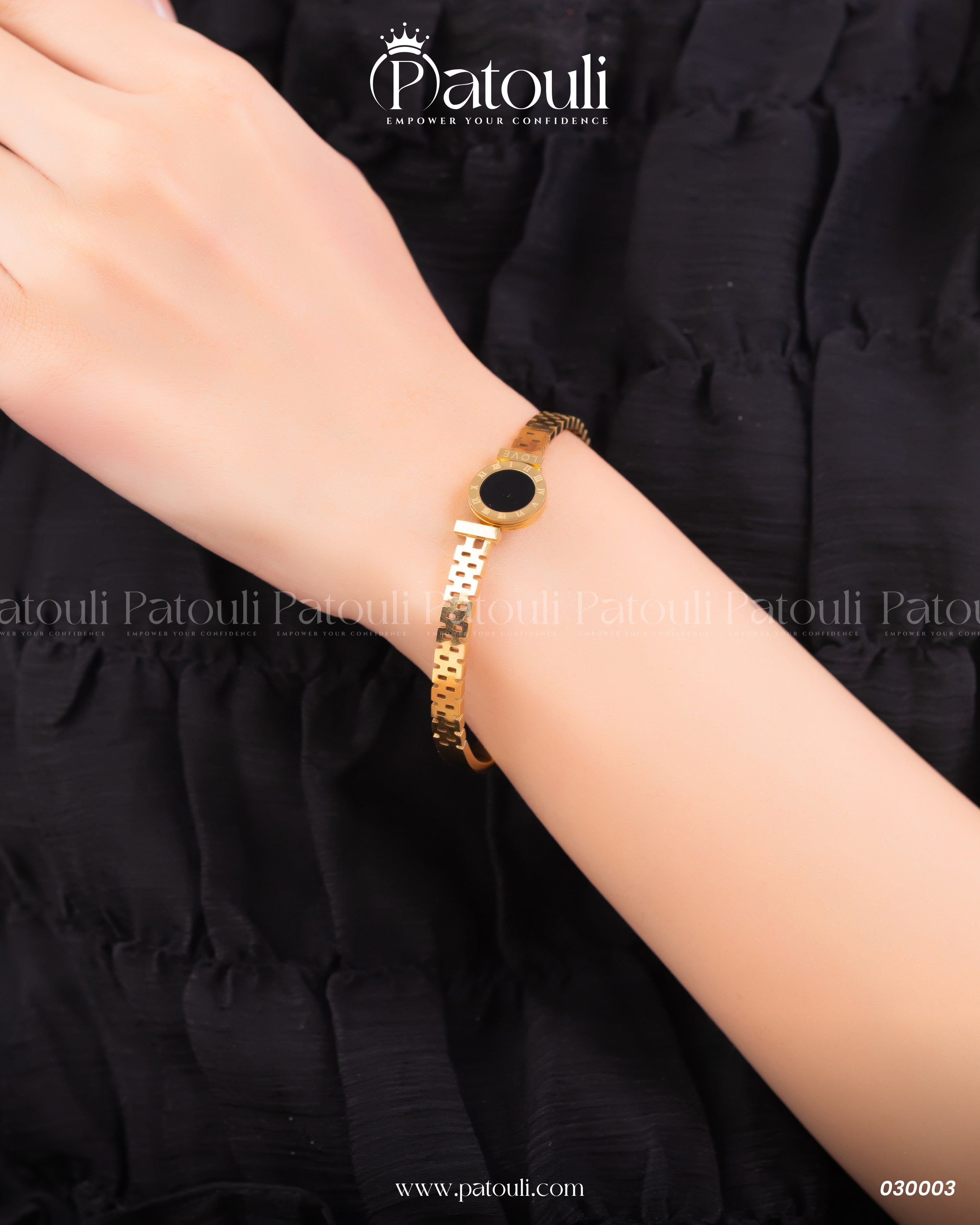 Roman Numeral Love Bracelet