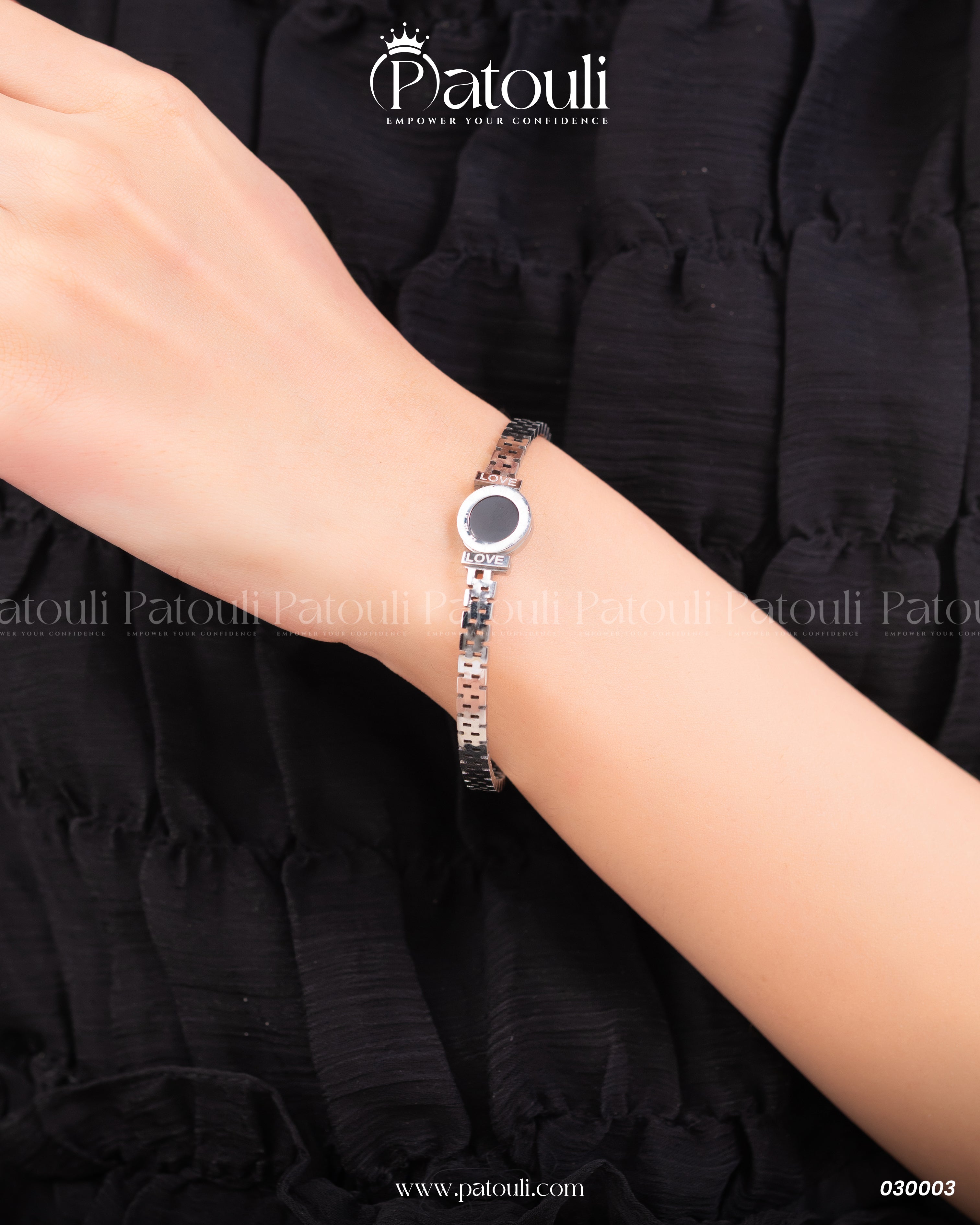 Roman Numeral Love Bracelet