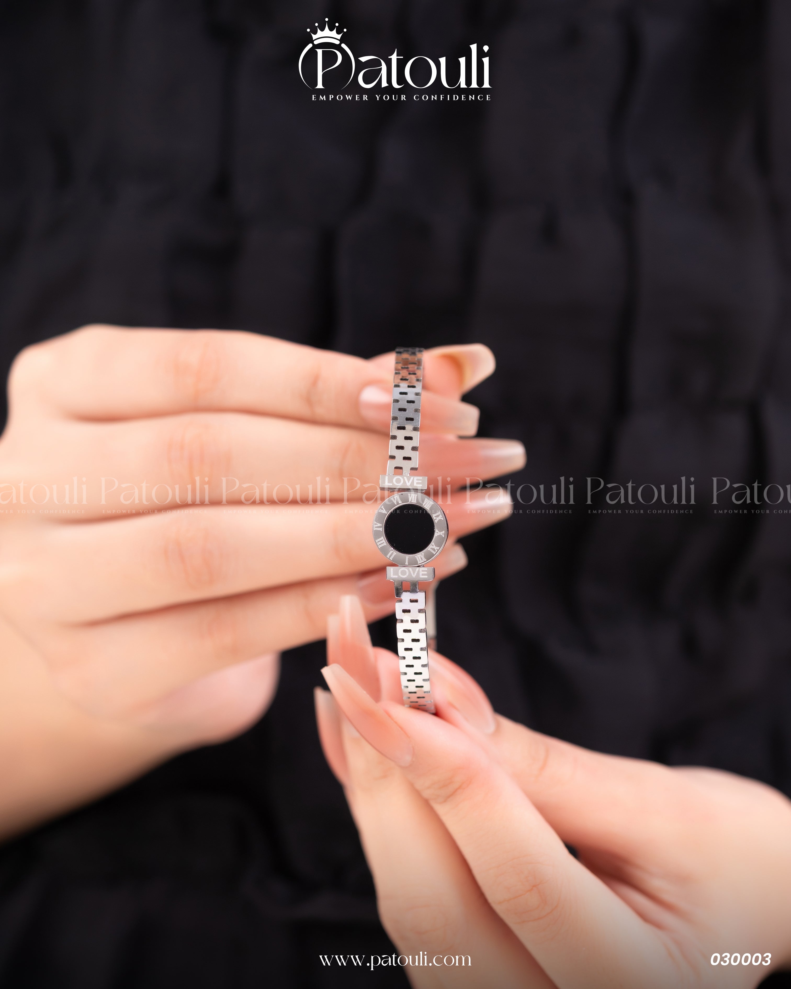 Roman Numeral Love Bracelet