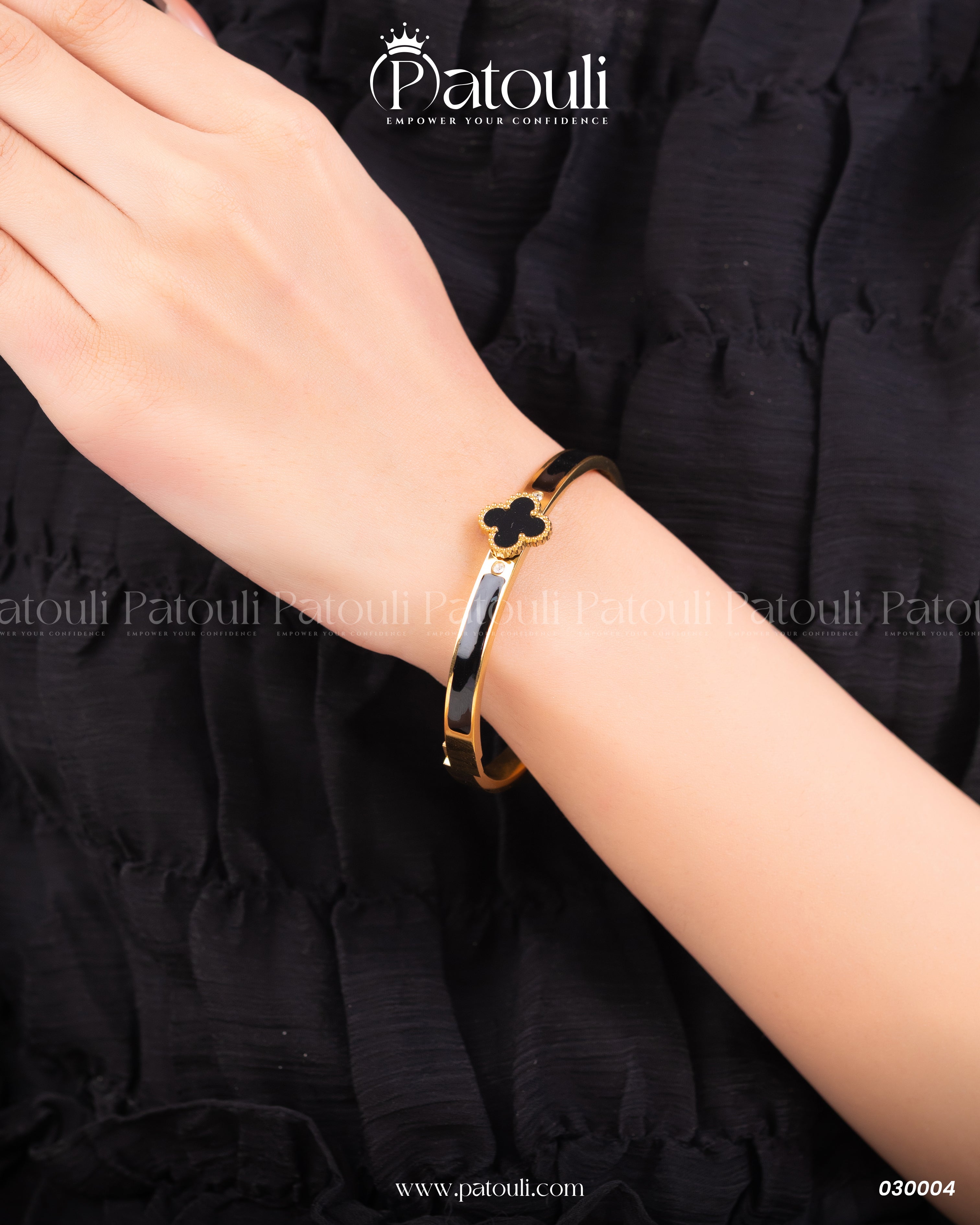 Beautiful Black Clover Bracelet