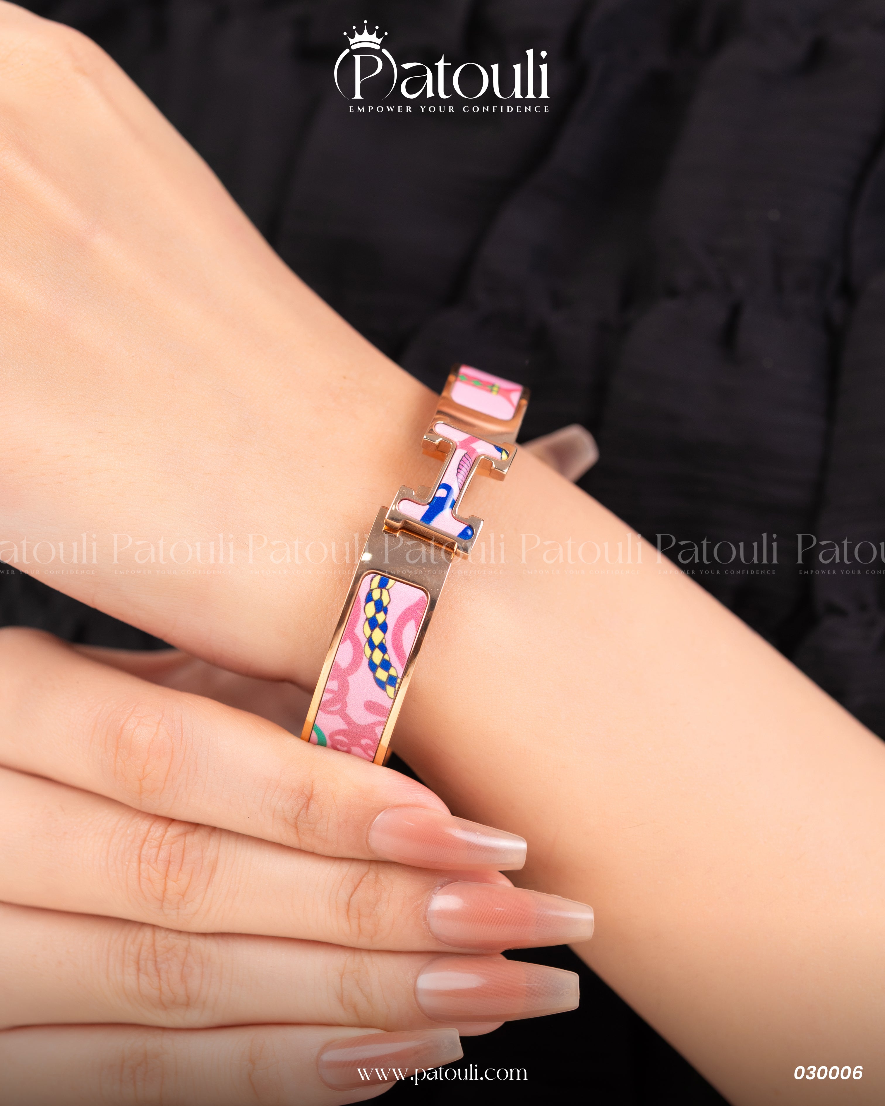 Clic Clac H Pink Bracelet