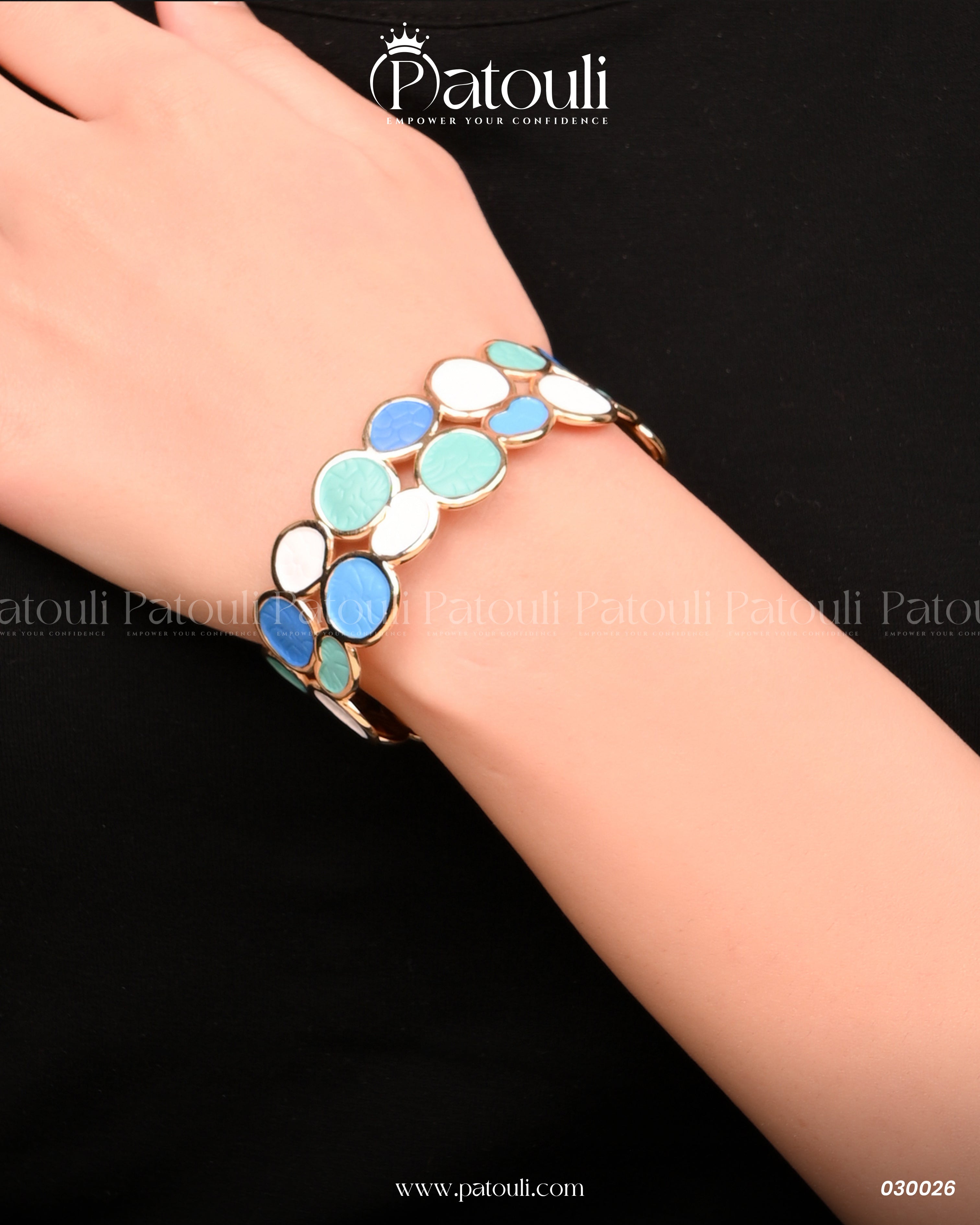 The Azure Mosaic Cuffs