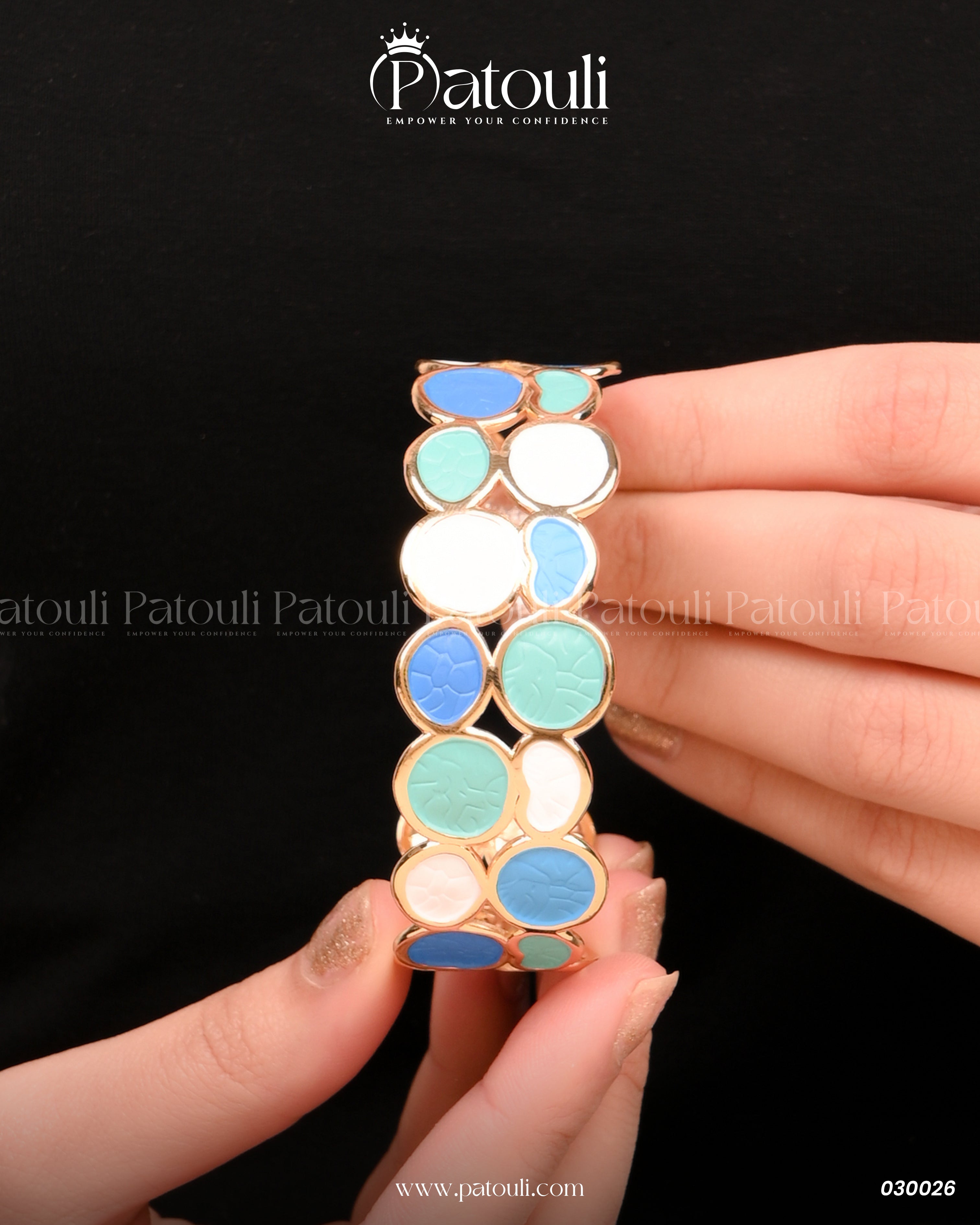 The Azure Mosaic Cuffs