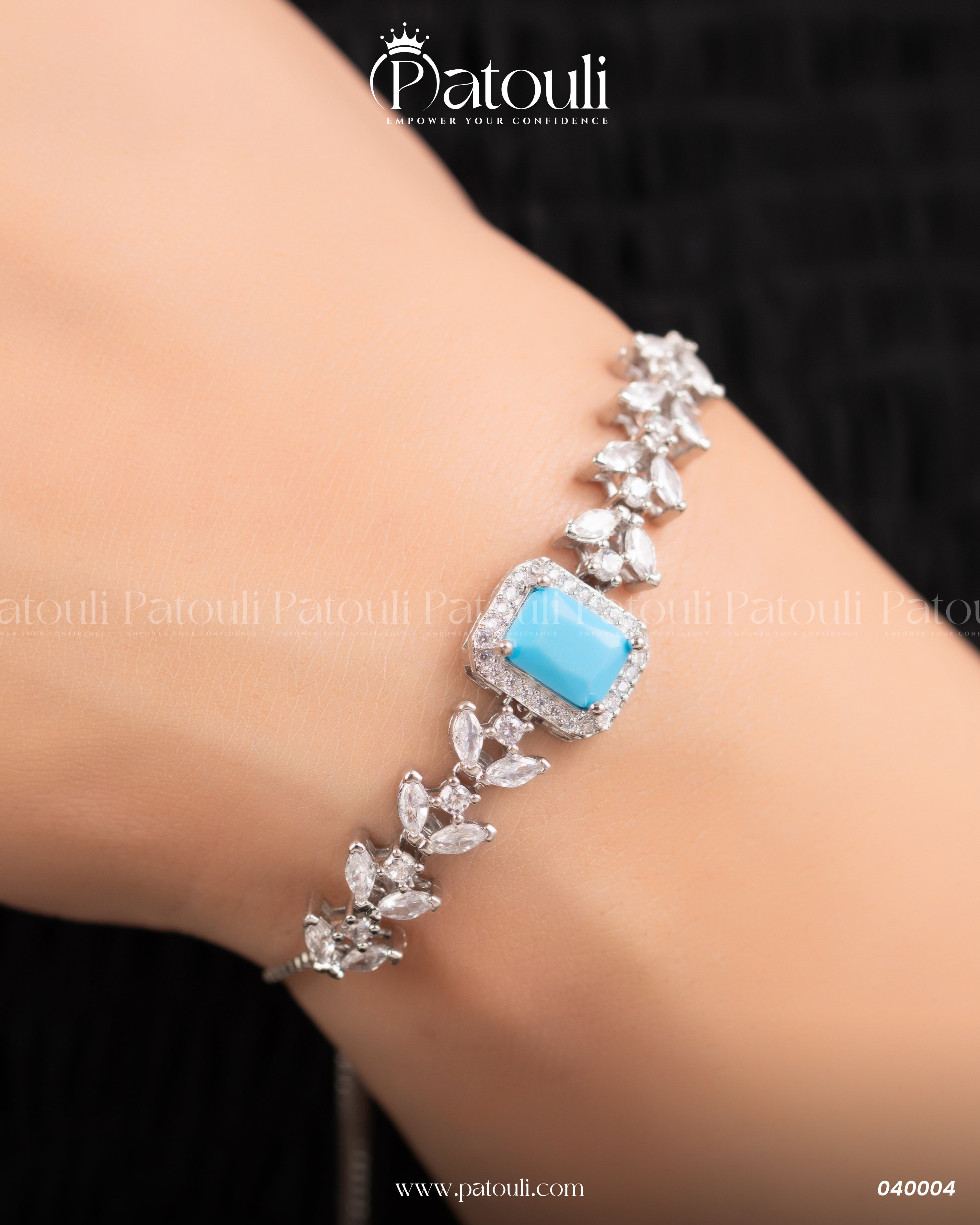 Majestic Jewellery Light Blue Stone Set