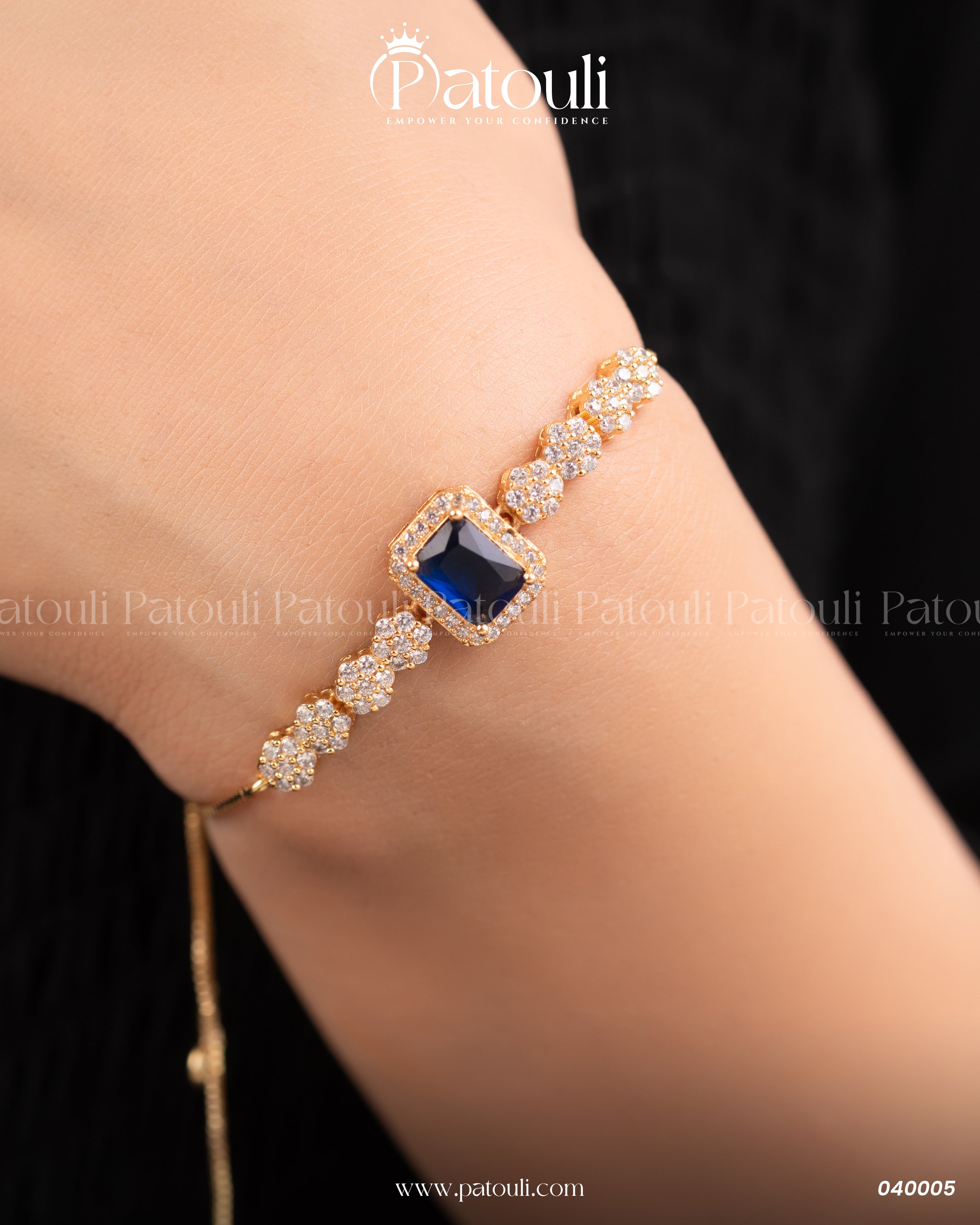 Beautiful Leaf Design Blue Stone