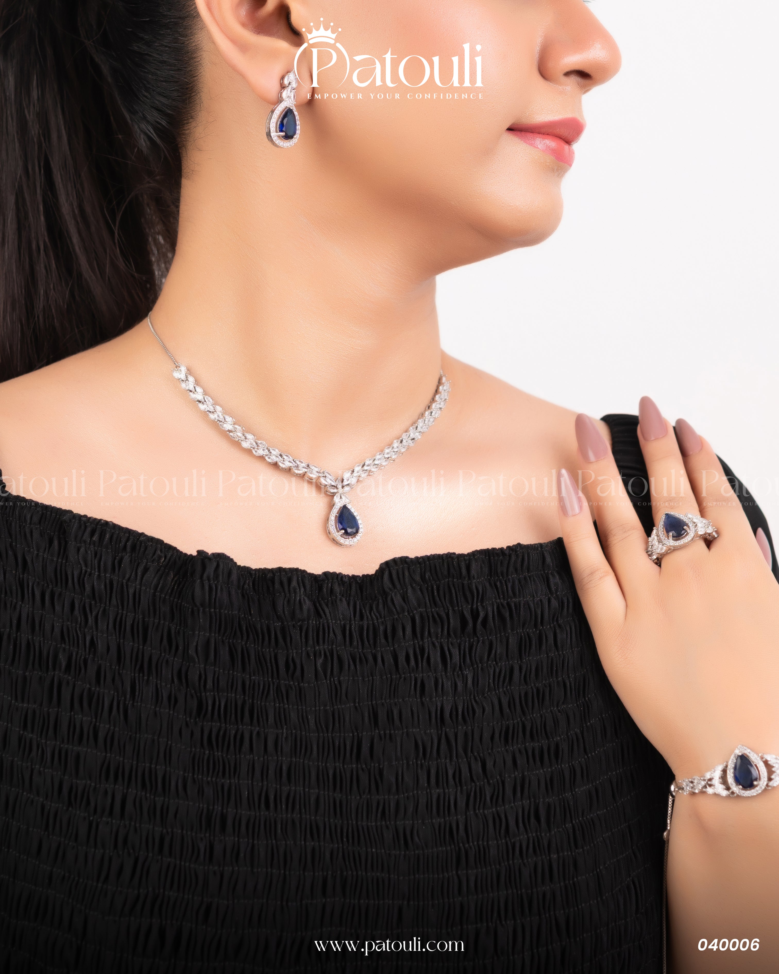 Majestic Jewellery Royal Blue Stone