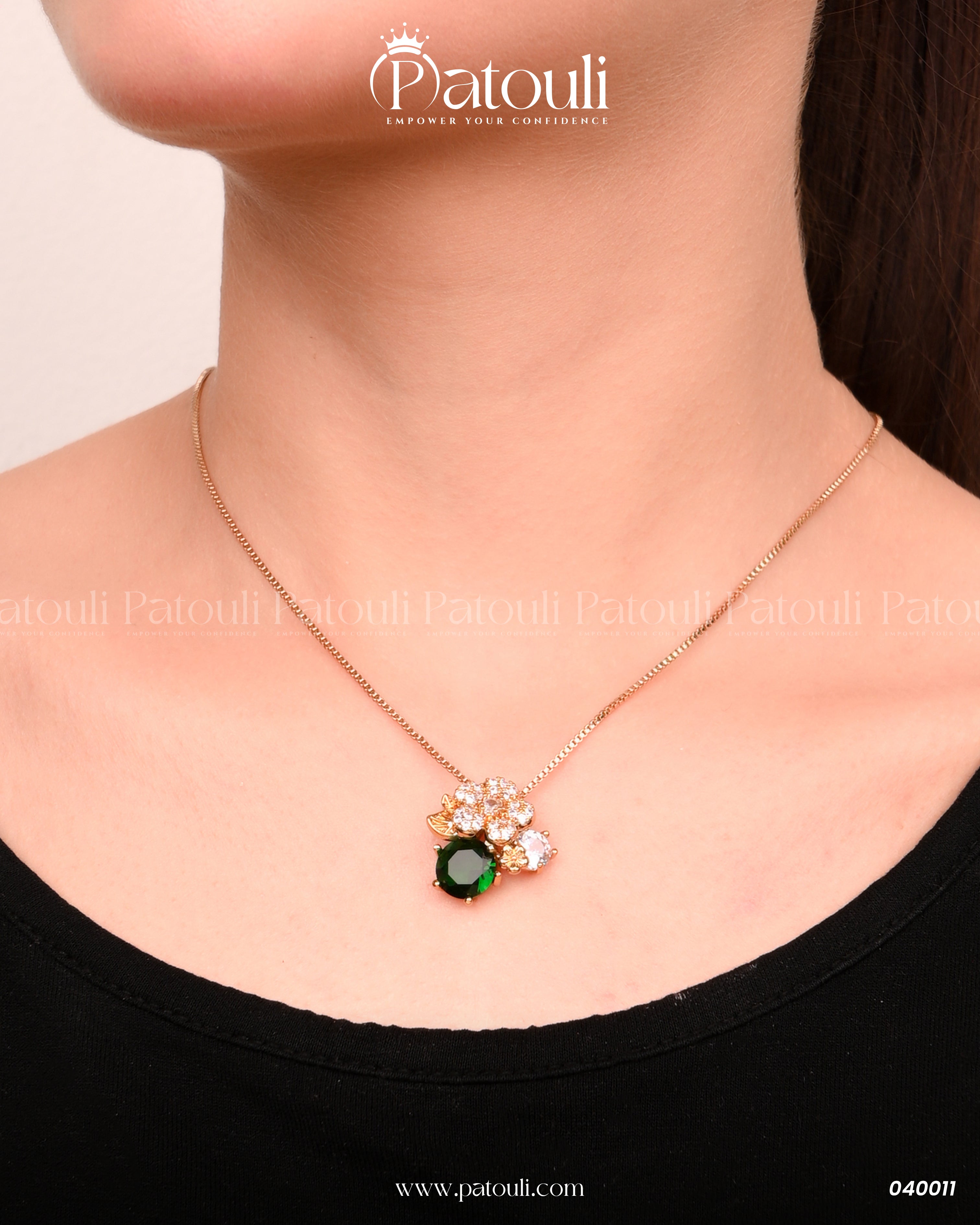 The Jade Halo Spark Pendant Set