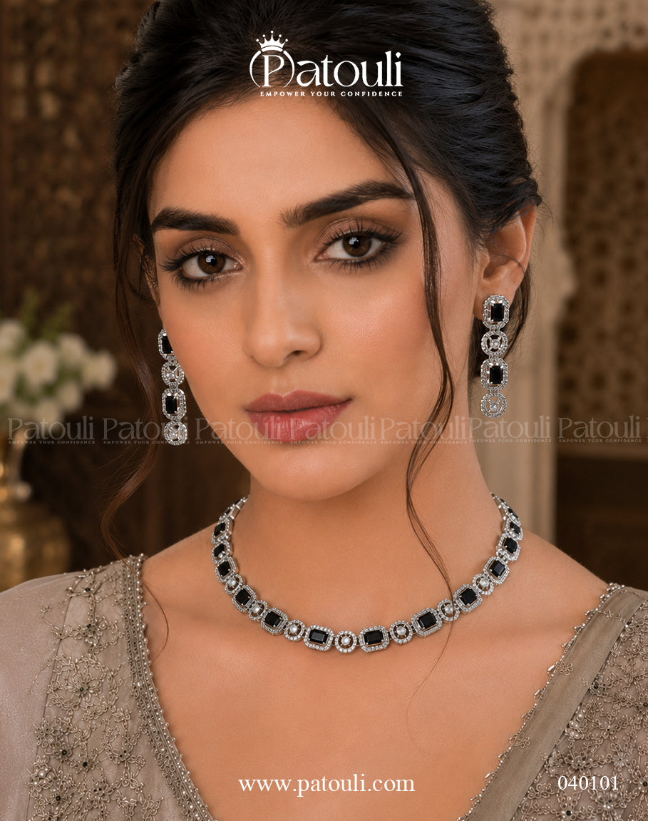 American Diamond Luxury Necklace Set