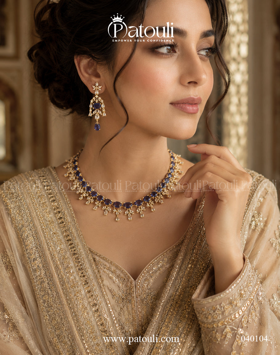 American Diamond Zarina Necklace Set
