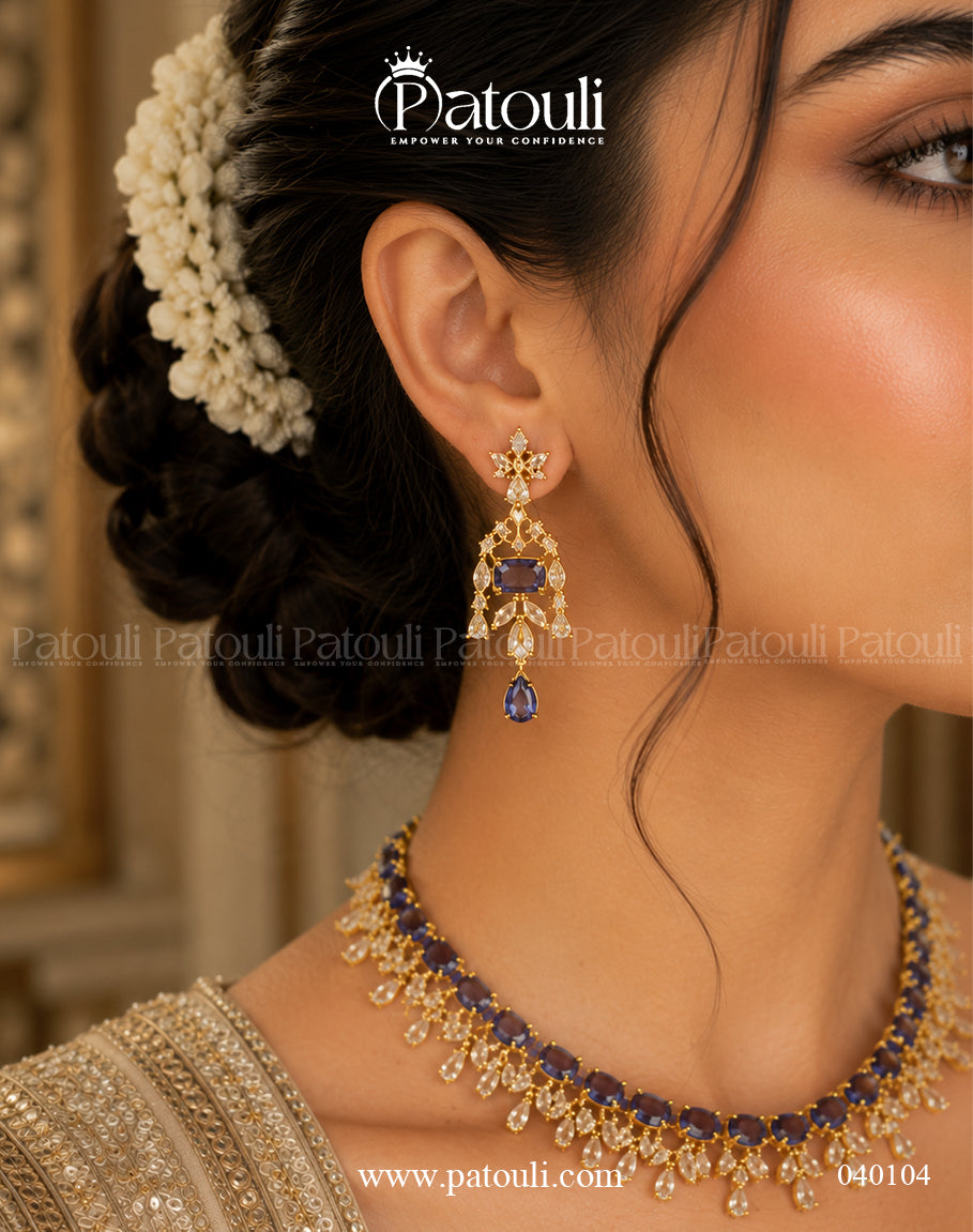 American Diamond Zarina Necklace Set