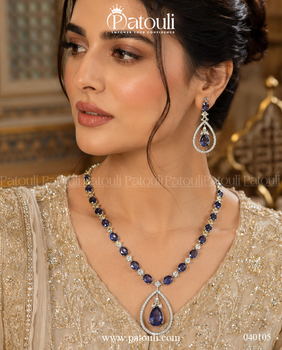 American Diamond Shahi  Necklace Set
