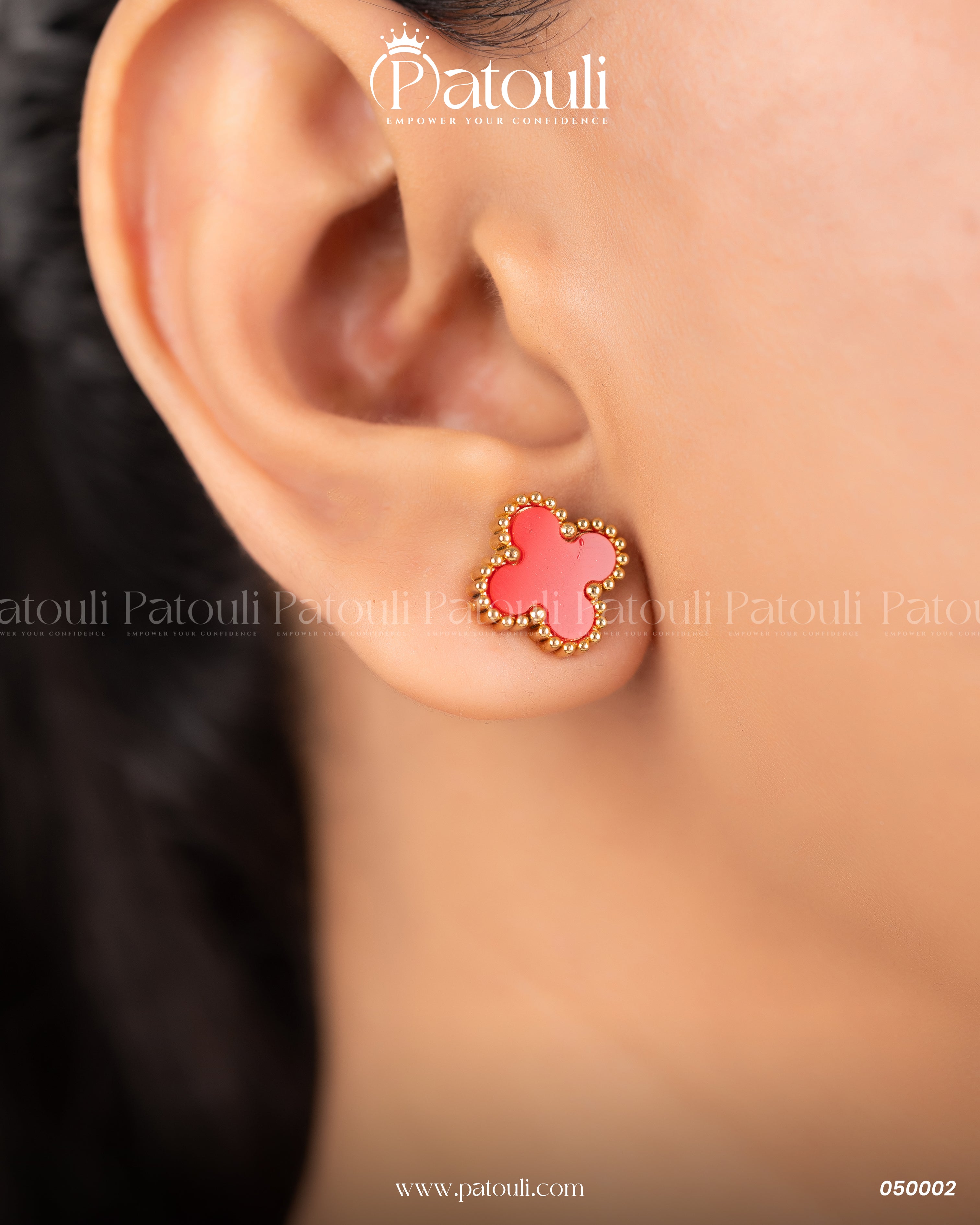 Red Van Cleef Snake Necklace