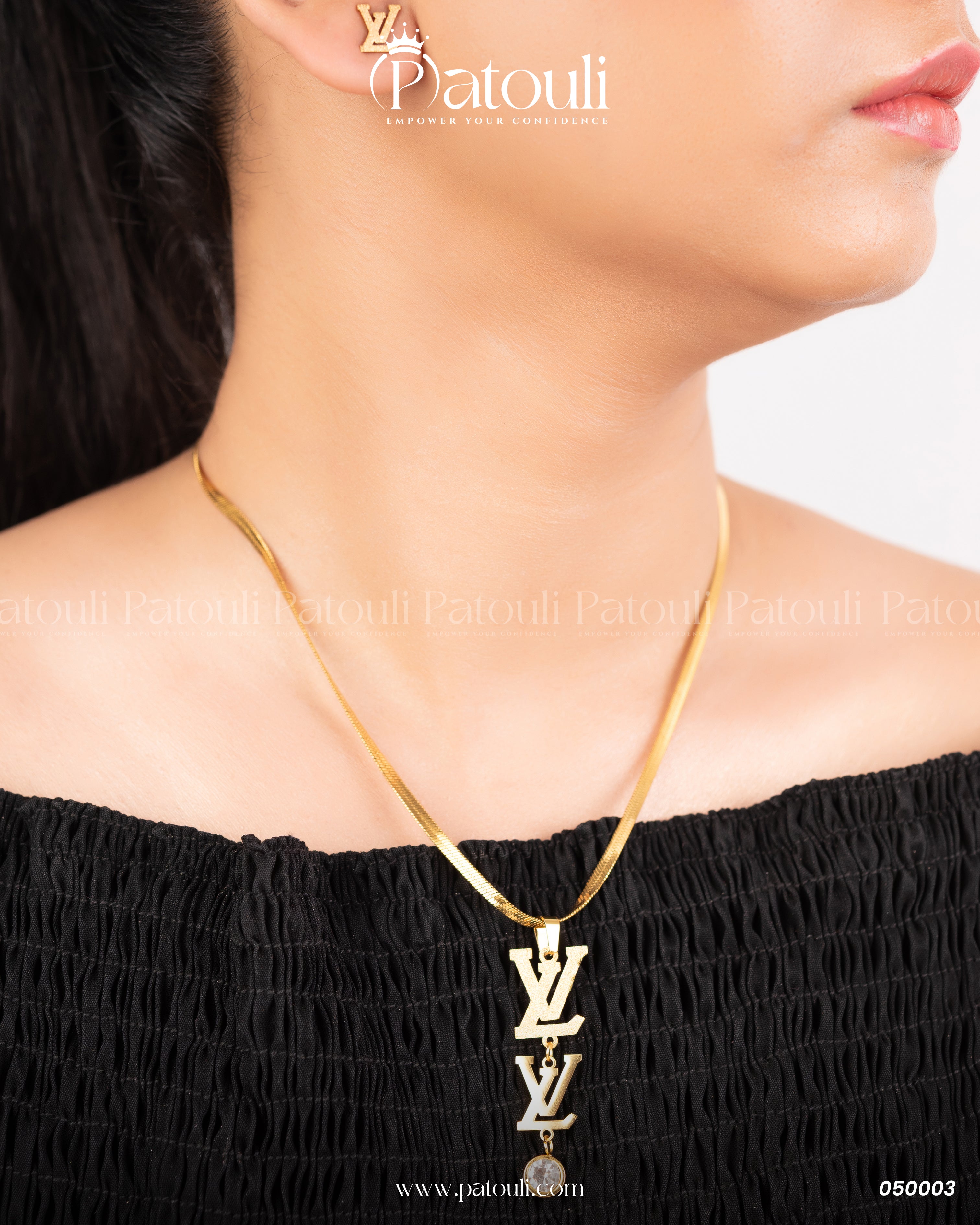 Double Lv Drop Pendant Set