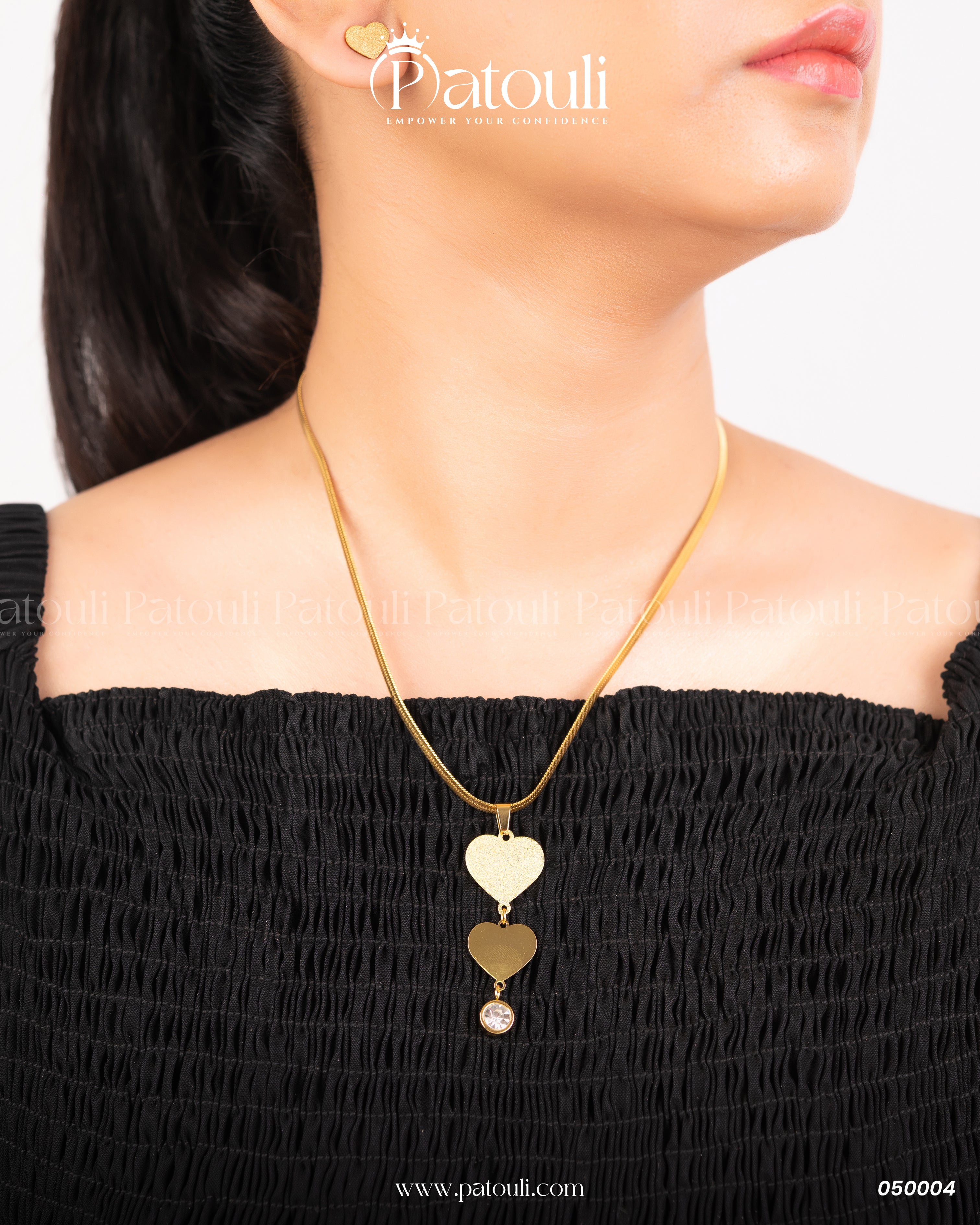 Luxury Heart Deal With Snake Chain
