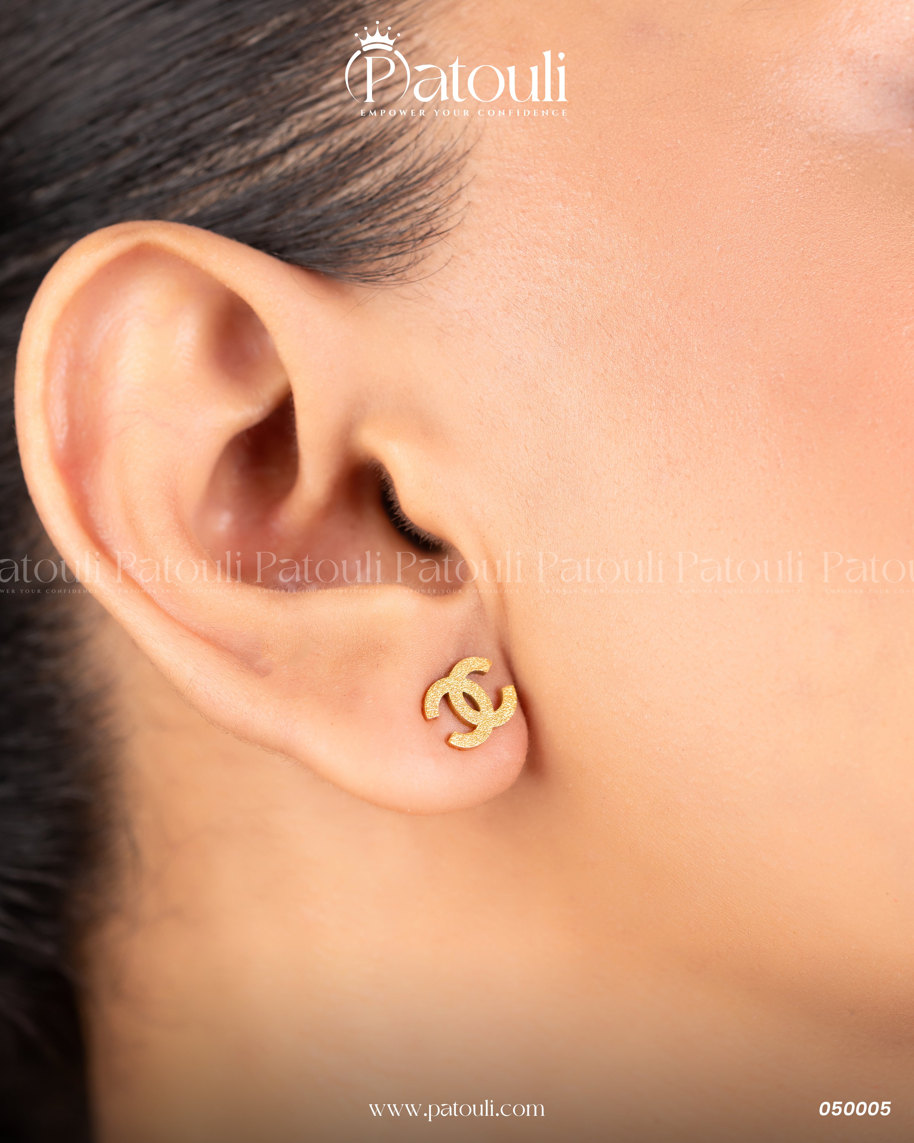 Luxury Double C Drop With Snake Chain