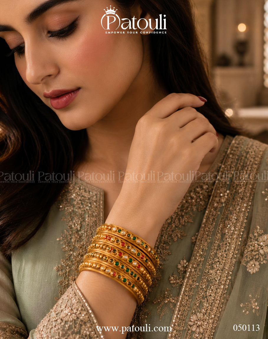 Designer Indian Bangles – 4 Pcs