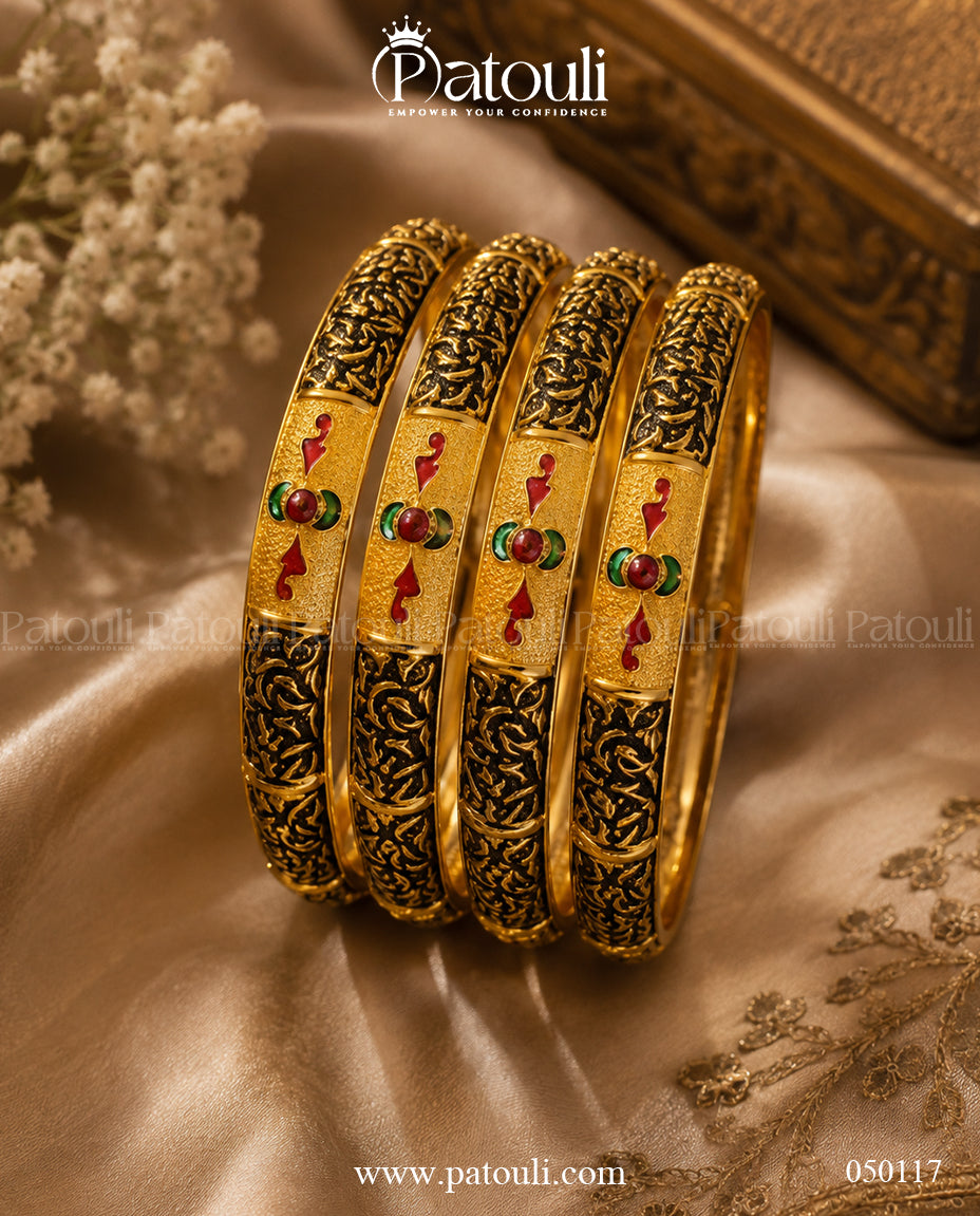 Sparkling Indian Kada – 4 Pcs